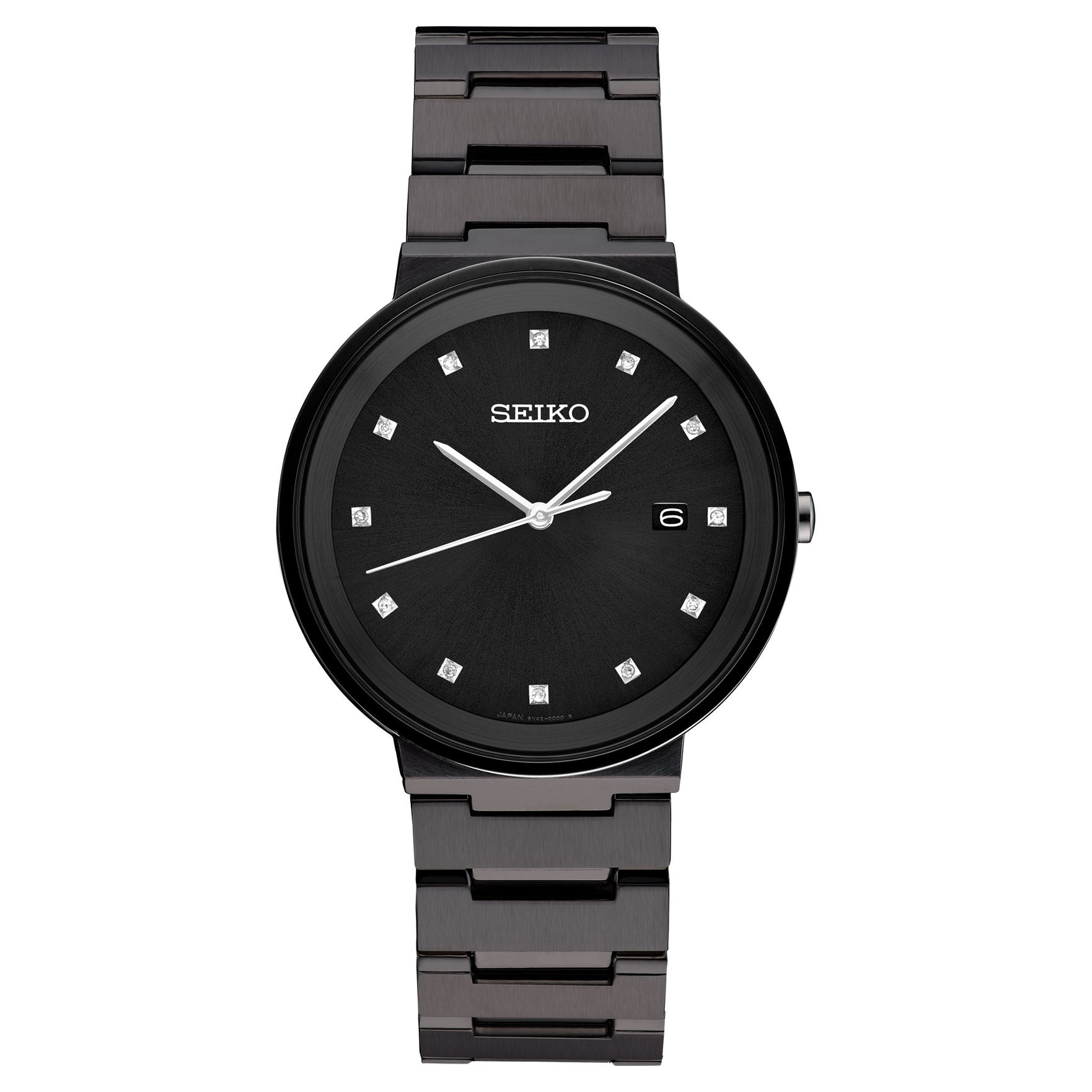 SEIKO ESSENTIALS BLACK ION PLATED MEN'S QUARTZ WATCH
