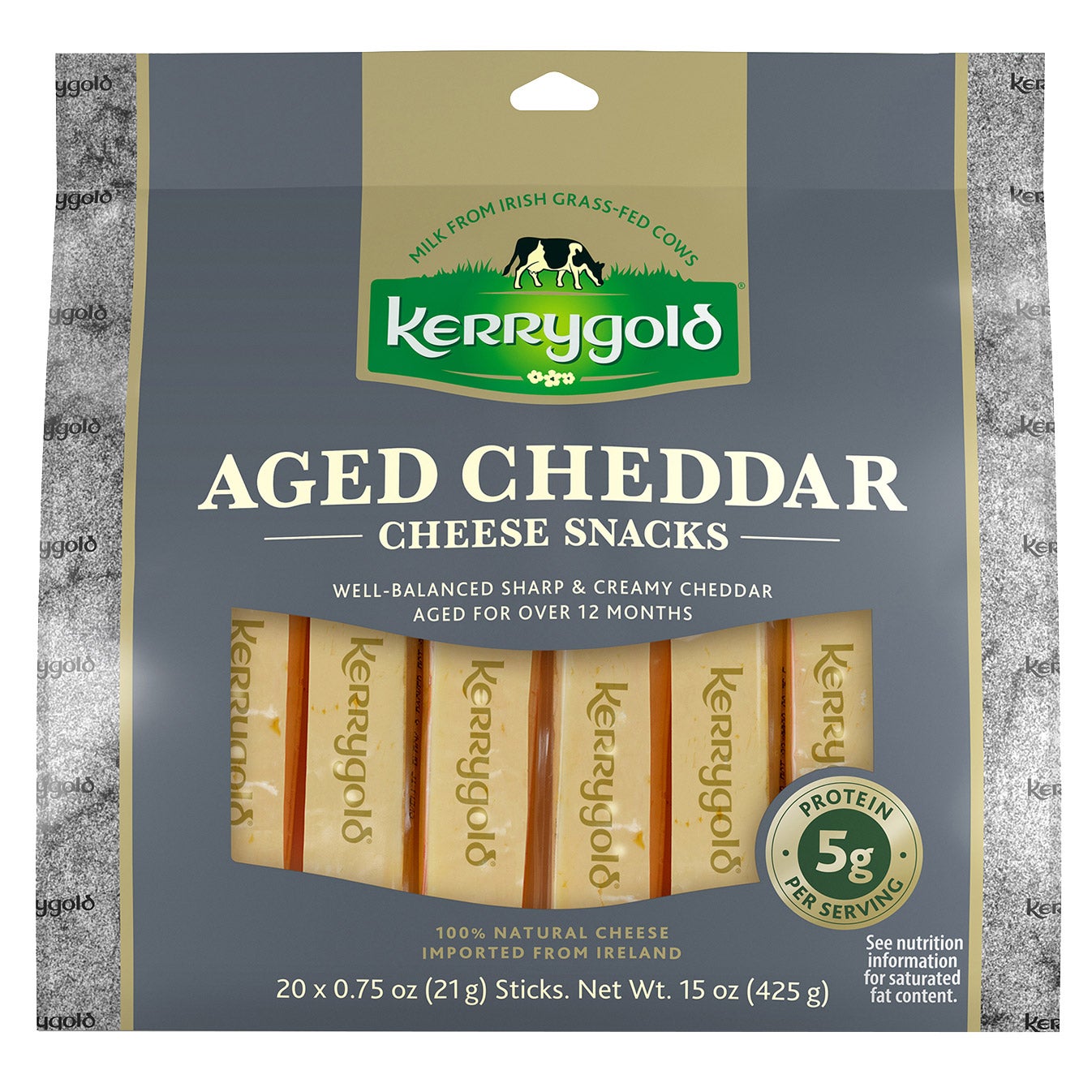 KERRYGOLD AGED CHEDDAR CHEESE SNACKS 20 / 0.75 OZ