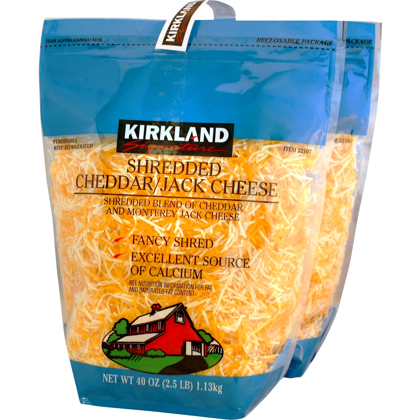 KIRKLAND SIGNATURE CHEDDAR MONTEREY JACK 2/2.5 LB