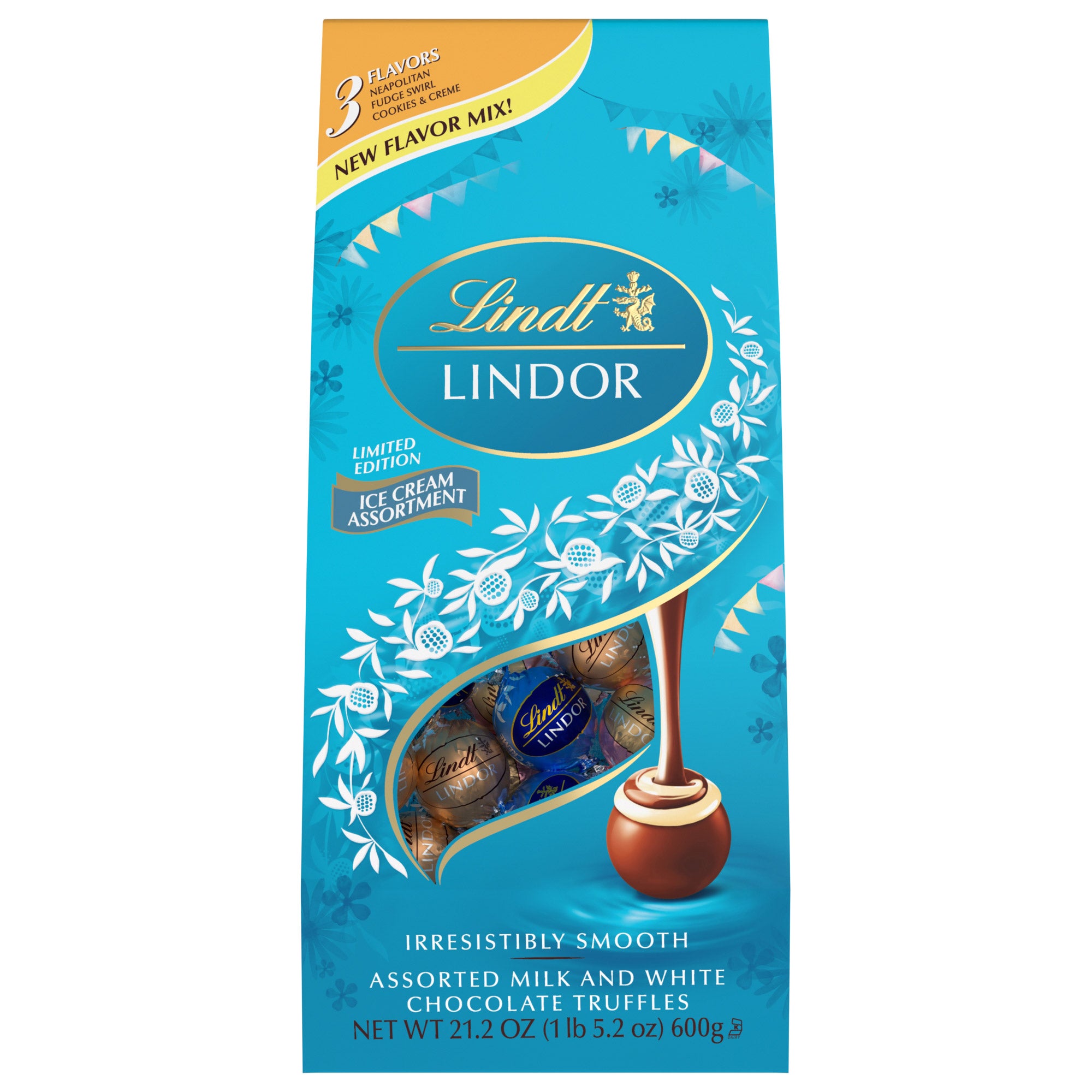 LINDT ICE CREAM TRUFFLES 21.2 OUNCES - Image 1