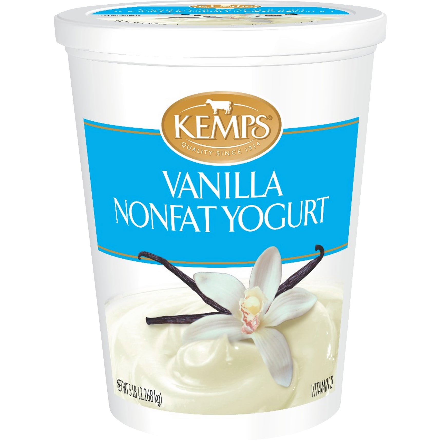KEMPS NON FAT VANILLA YOGURT 5 LBS
