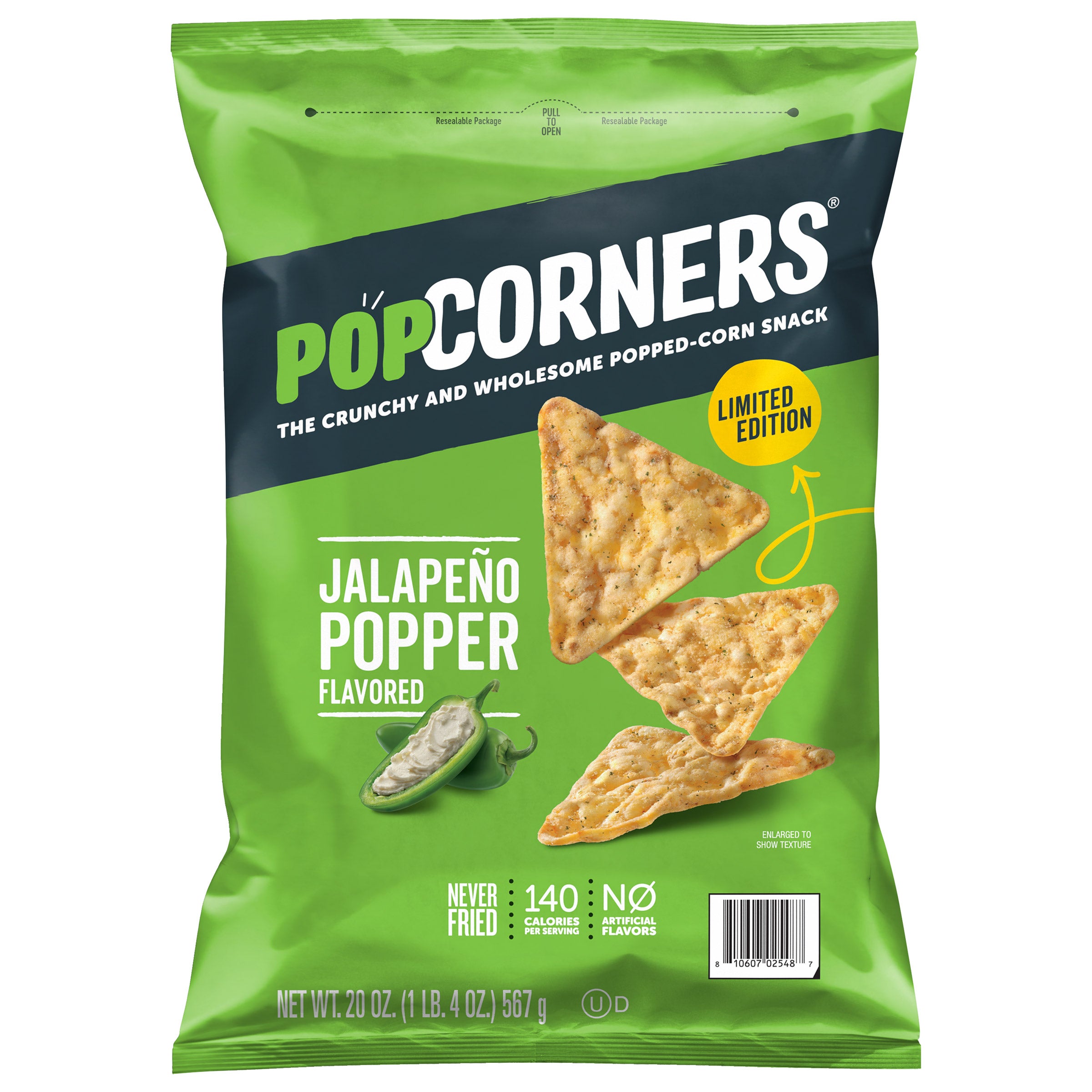 POPCORNERS JALAPENO POPPER 20 OZ - Image 1