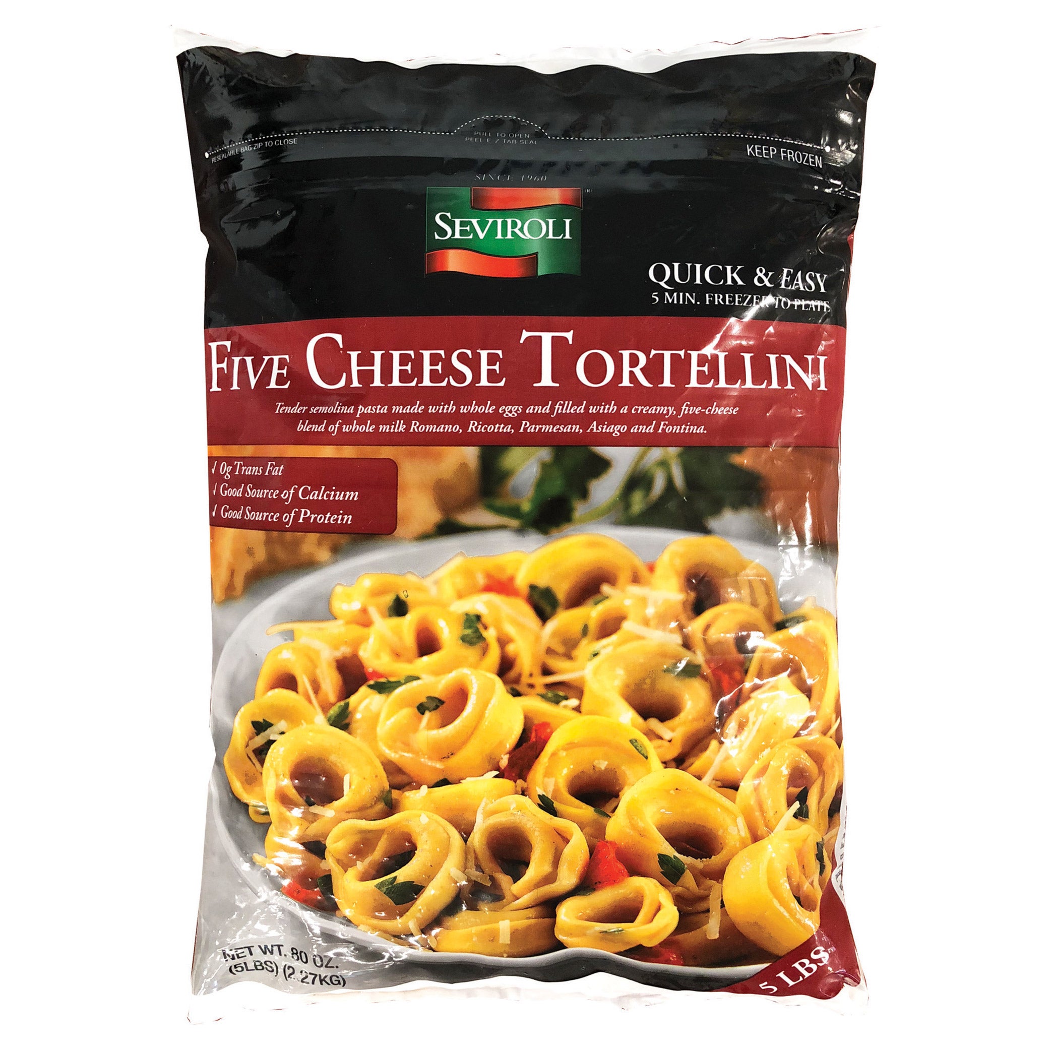 SEVIROLI 5 CHEESE TORTELLINI 5 LBS