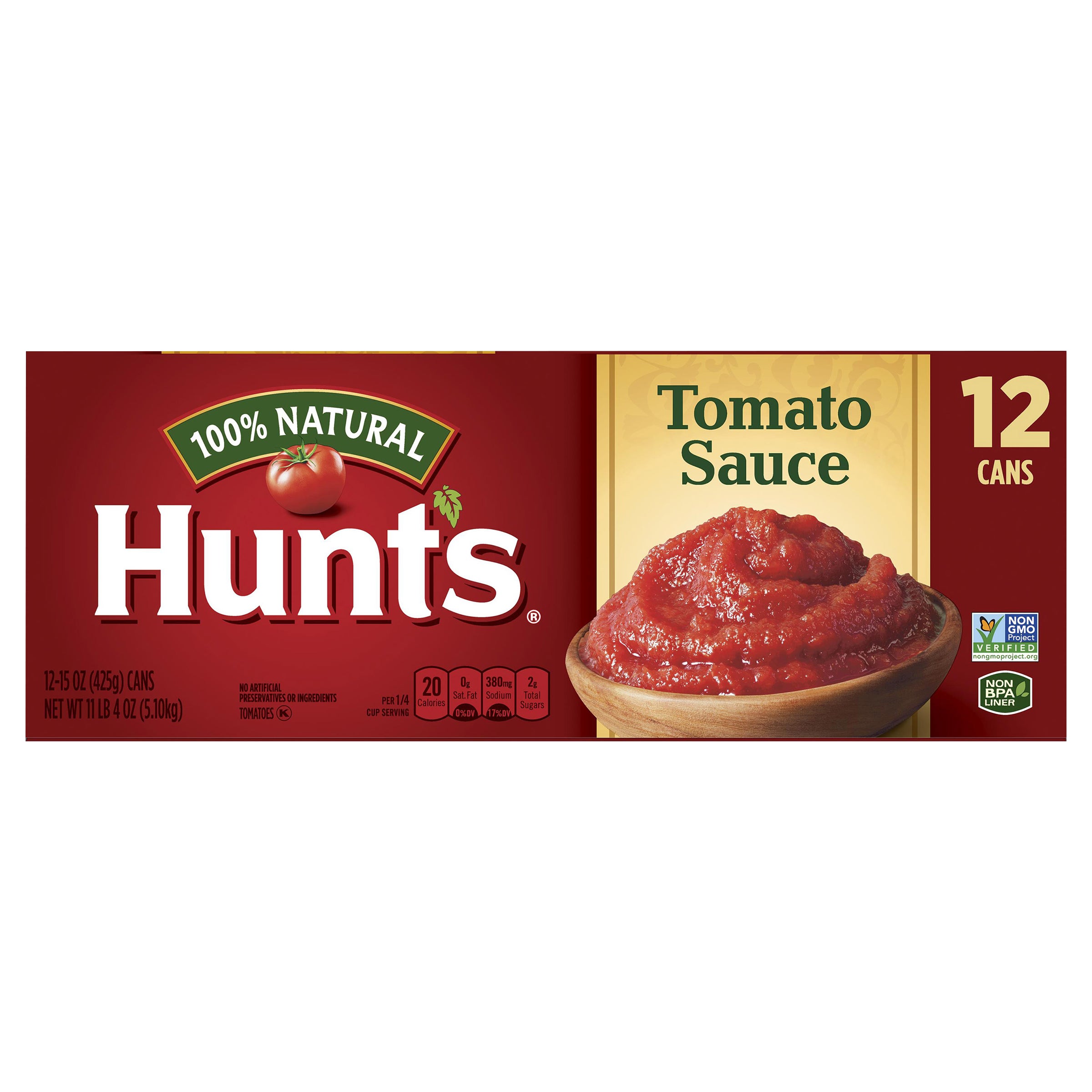 HUNTS TOMATO SAUCE 12/ 15 OZ - Image 1