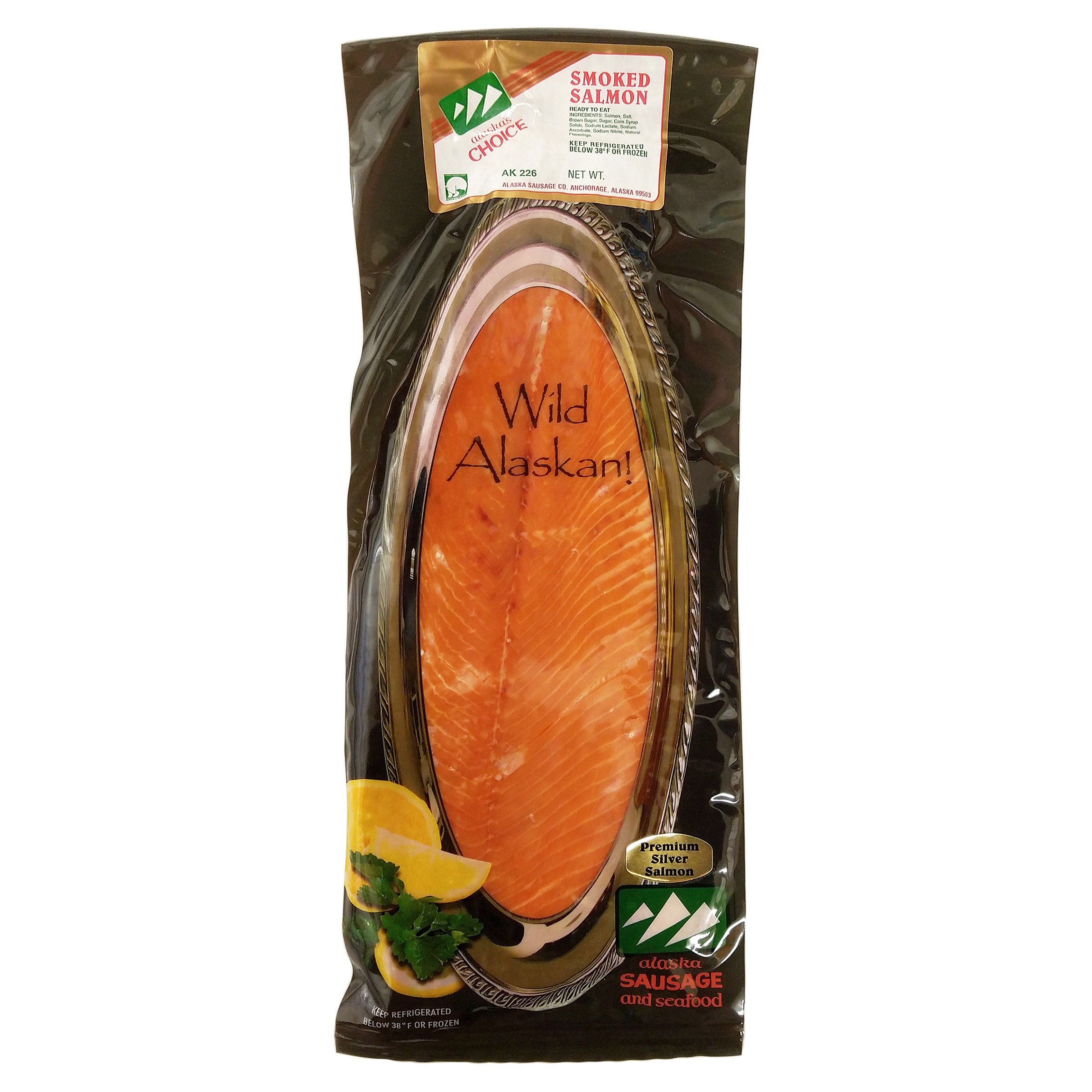 ALASKA SAUSAGE CO. KIPPERED SILVER SALMON PRICE PER POUND