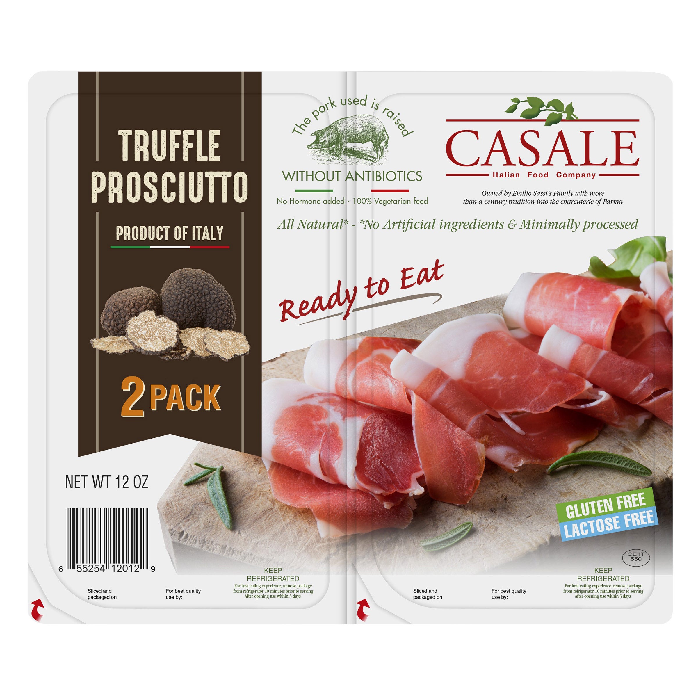 CASALE TRUFFLE PROSCIUTTO 2 PACK 6 OUNCES EACH