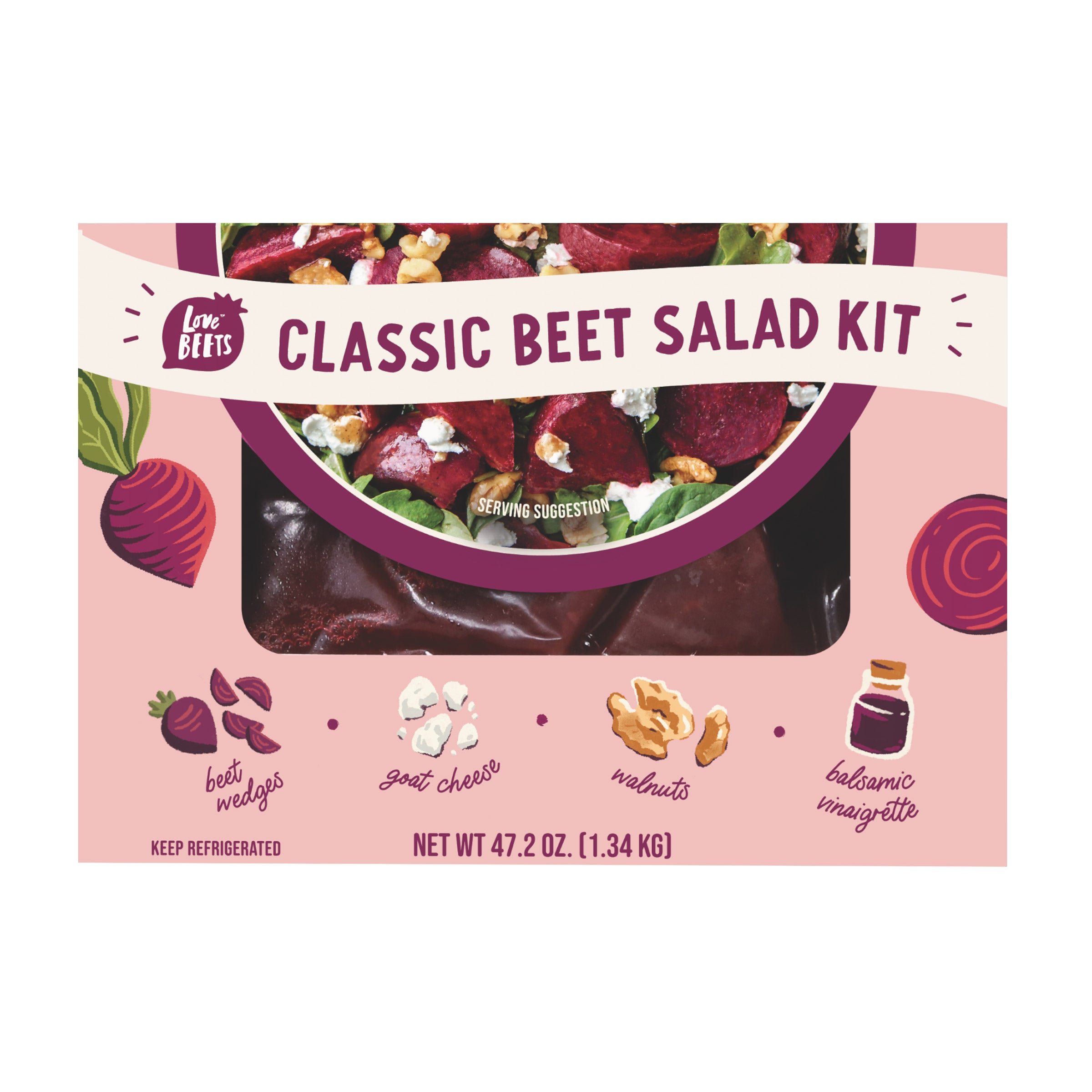 LOVE BEETS BEET SALAD KIT 2/23.6 OZ (2.95 LBS)