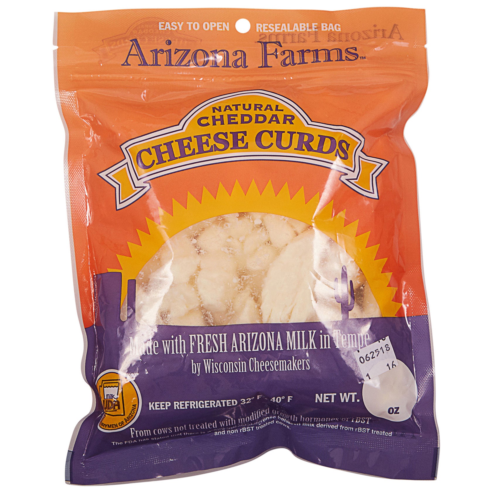 ARIZONA FARMS NATURAL CHEDDAR CHEESE CURDS 16 OZ