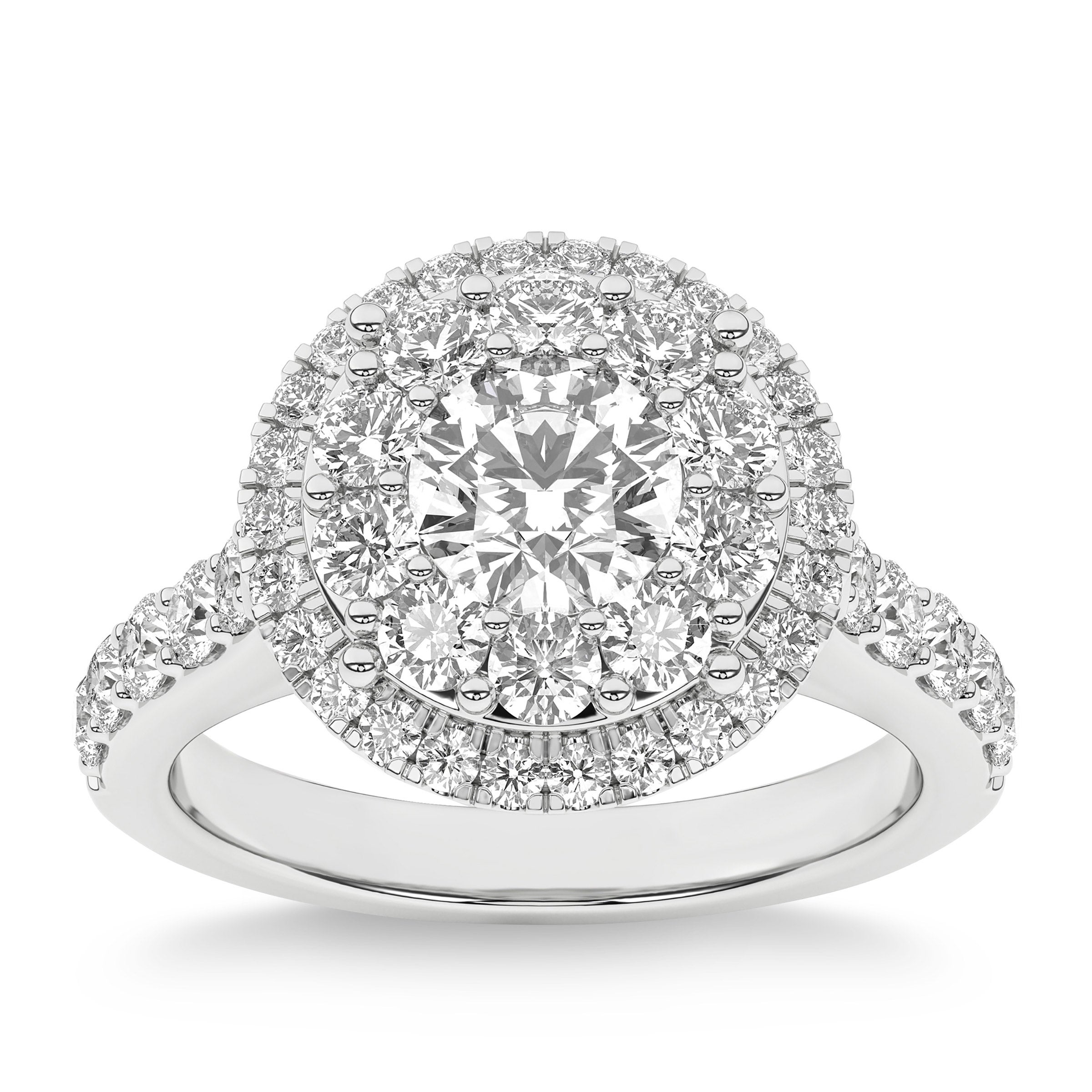 PLATINUM VS2 I 2.50CTW ROUND DIAMOND RING (1.00CTR) - Image 1