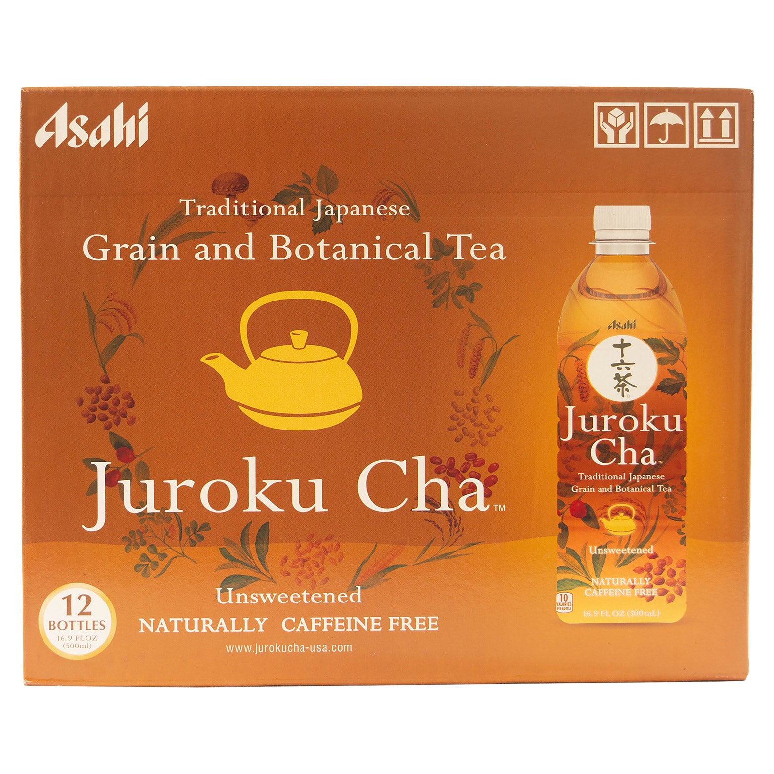 ASAHI JUROKU CHA GRAIN & BOTANICAL TEA 12 CT / 16.9 OZ