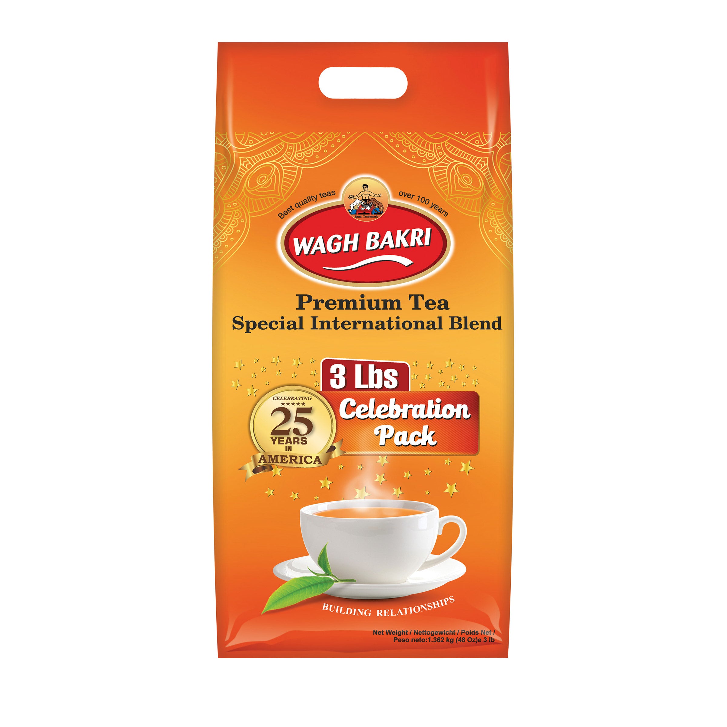 WAGH BAKRI PREMIUM BLACK TEA 3 POUNDS