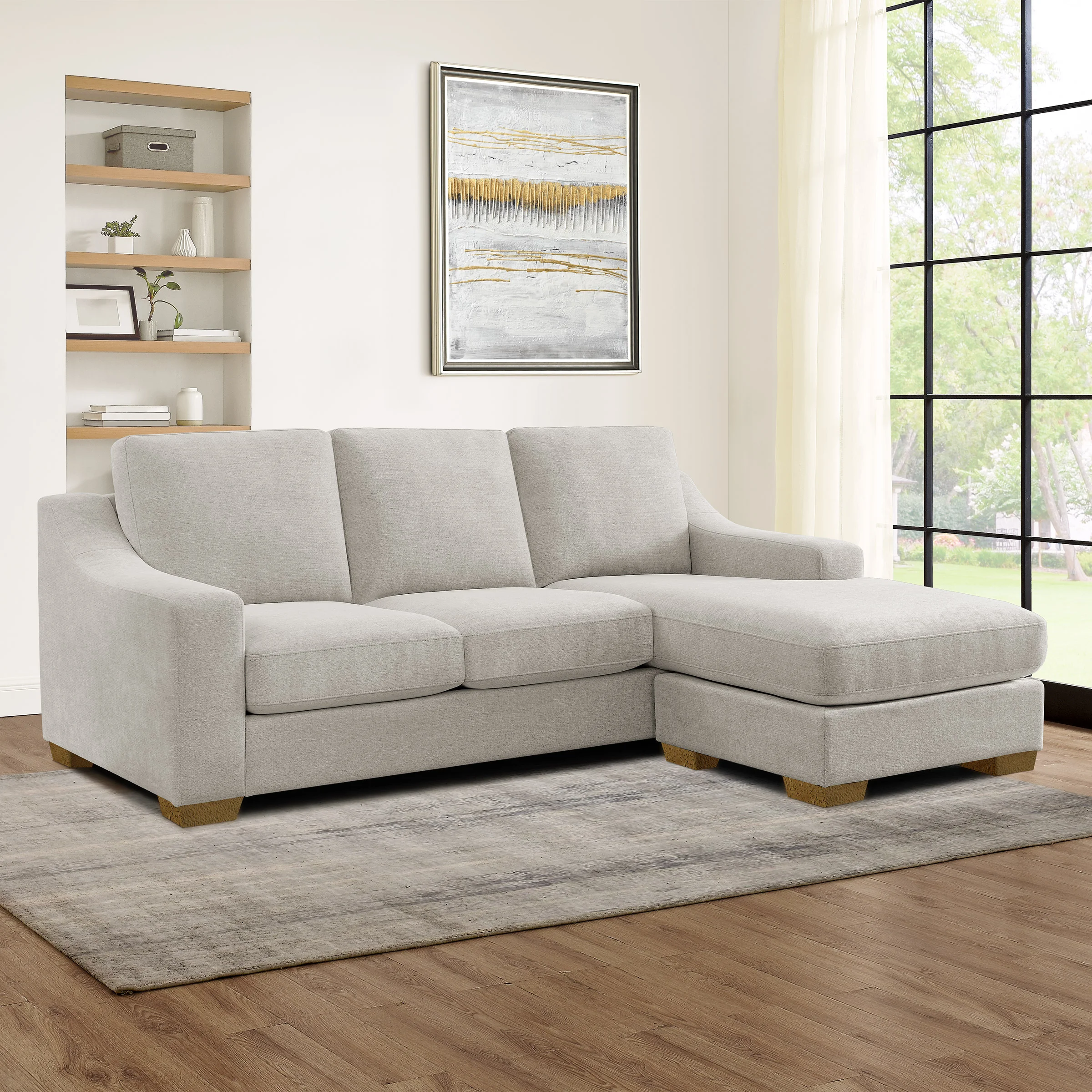 THOMASVILLE DILLARD SOFA WITH REVERSIBLE CHAISE - Image 1