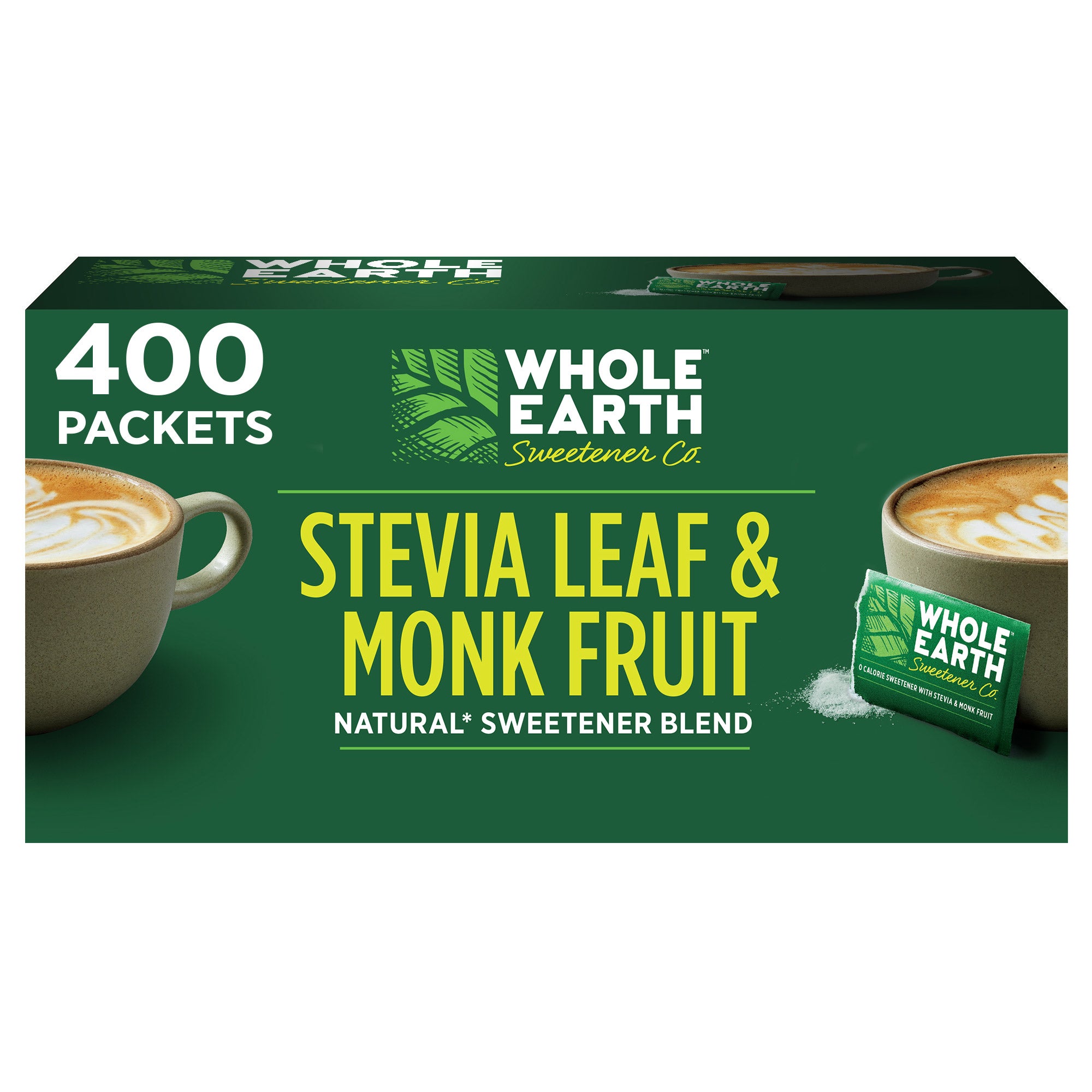 WHOLE EARTH STEVIA & MONK FRUIT 400 CT