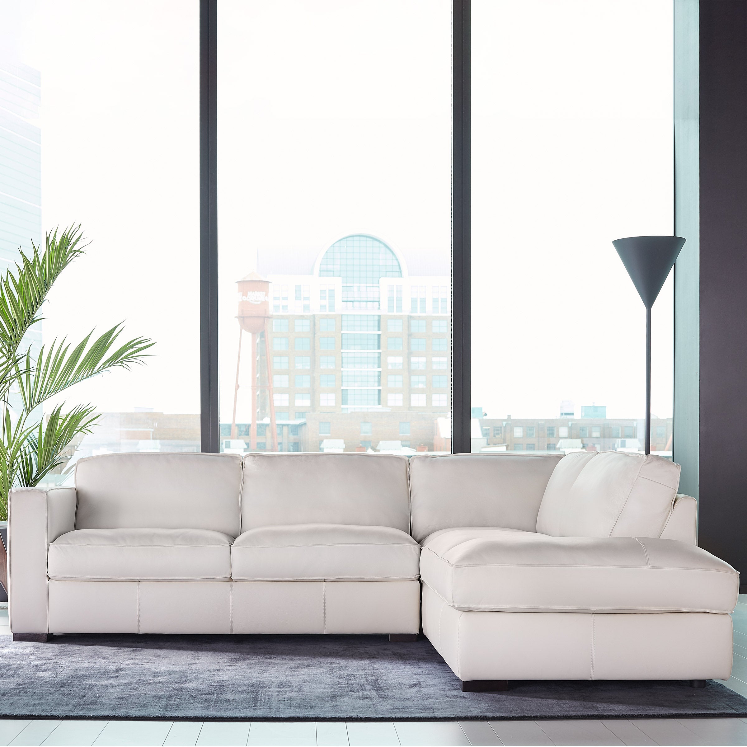 NATUZZIGROUP LEATHER SECTIONAL - Image 1