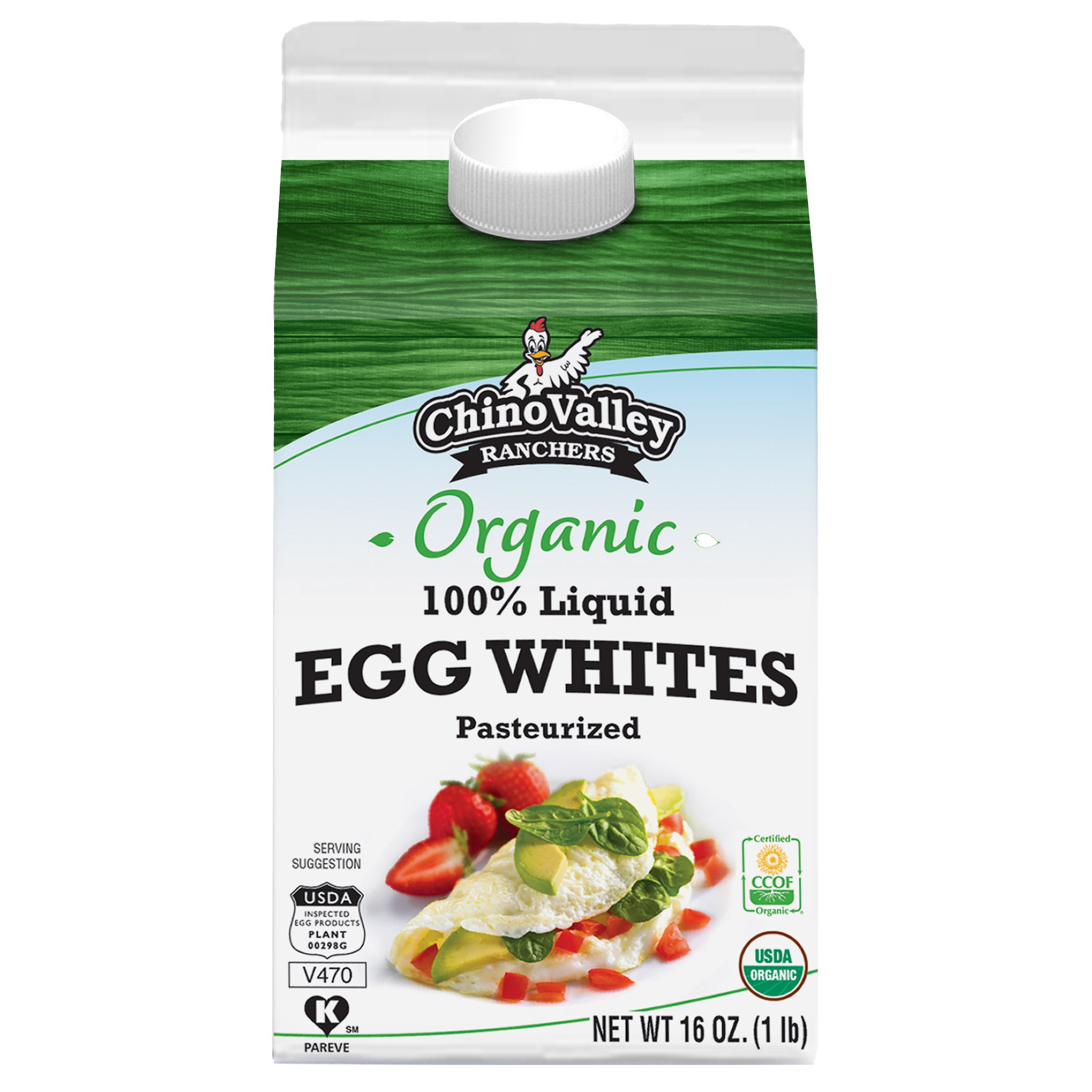 CHINO VALLEY RANCHERS ORGANIC EGG WHITES 4/16 OZ - Image 1