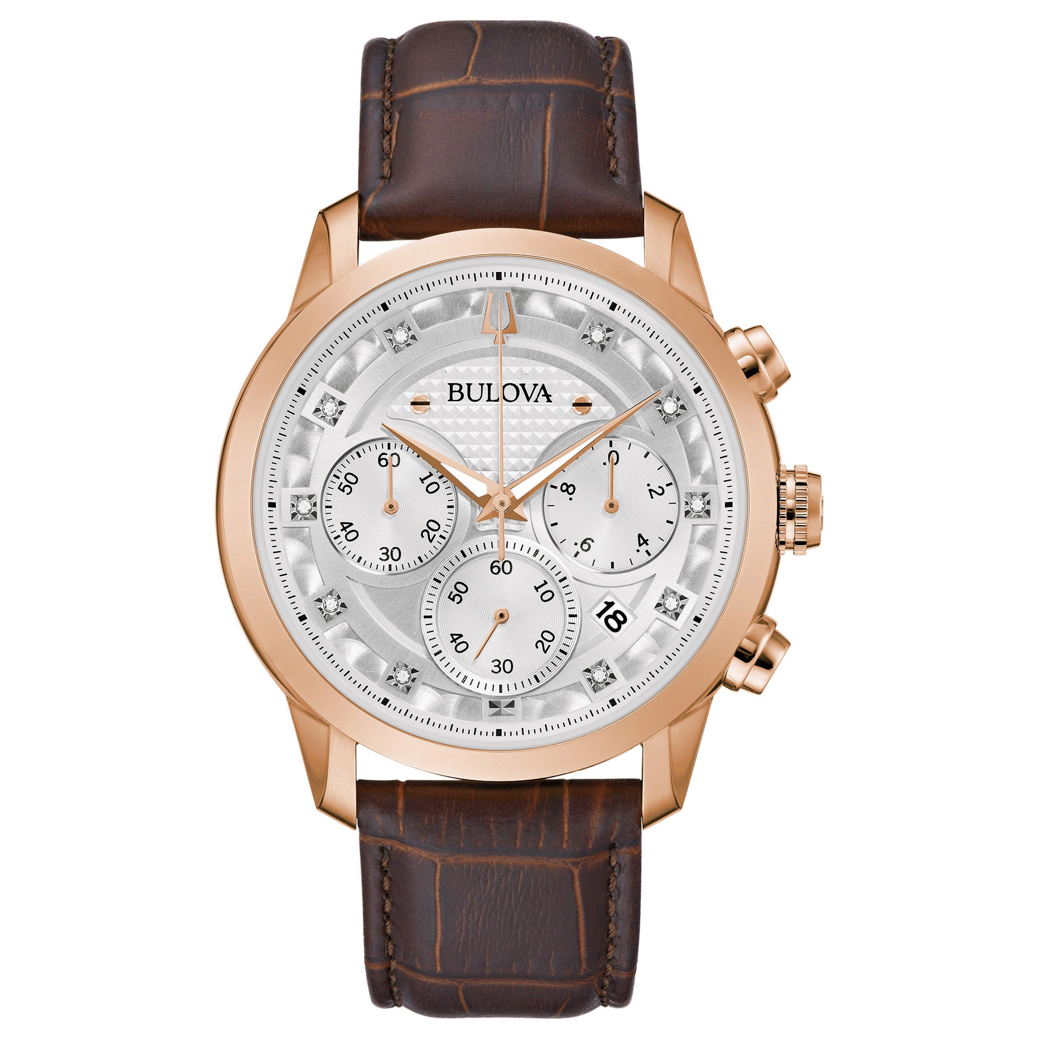BULOVA CLASSIC DIAMOND CHRONOGRAPH MENS WATCH - Image 1