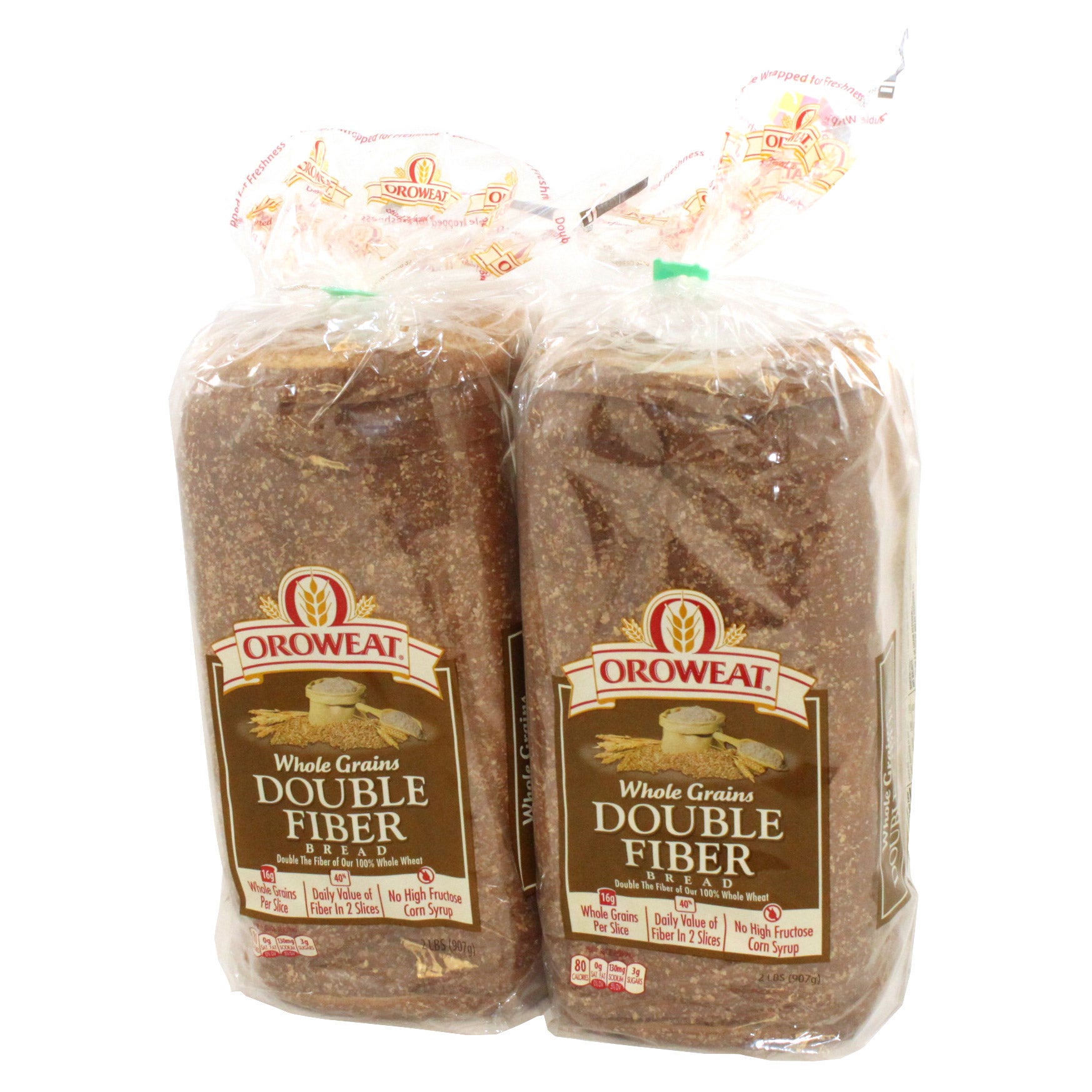 OROWEAT DOUBLE FIBER BREAD 2 PACK 32 OUNCES EACH