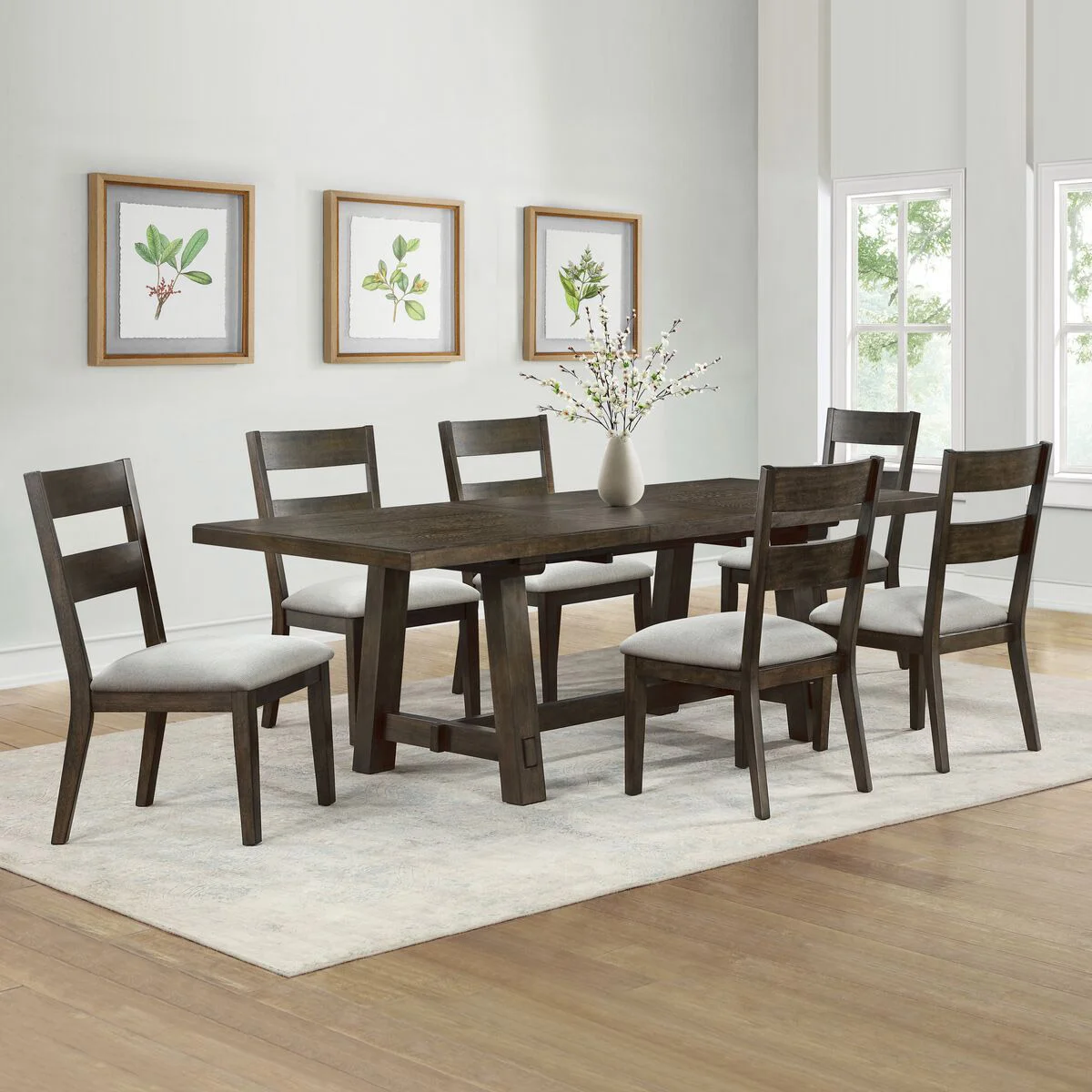 BAYSIDE FURNISHINGS BRINLEY 7-PIECE DINING SET