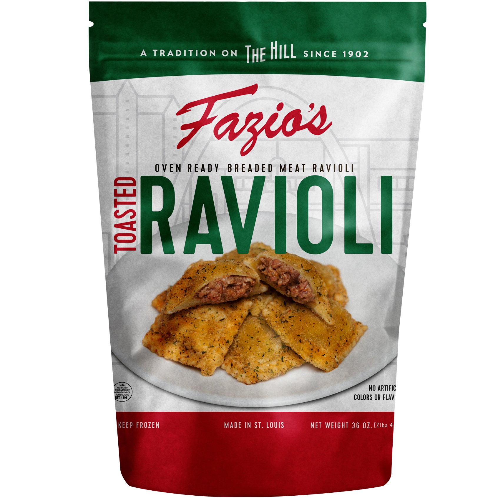 FAZIO'S TOASTED MEAT RAVIOLI 36 OUNCE BAG - Image 1
