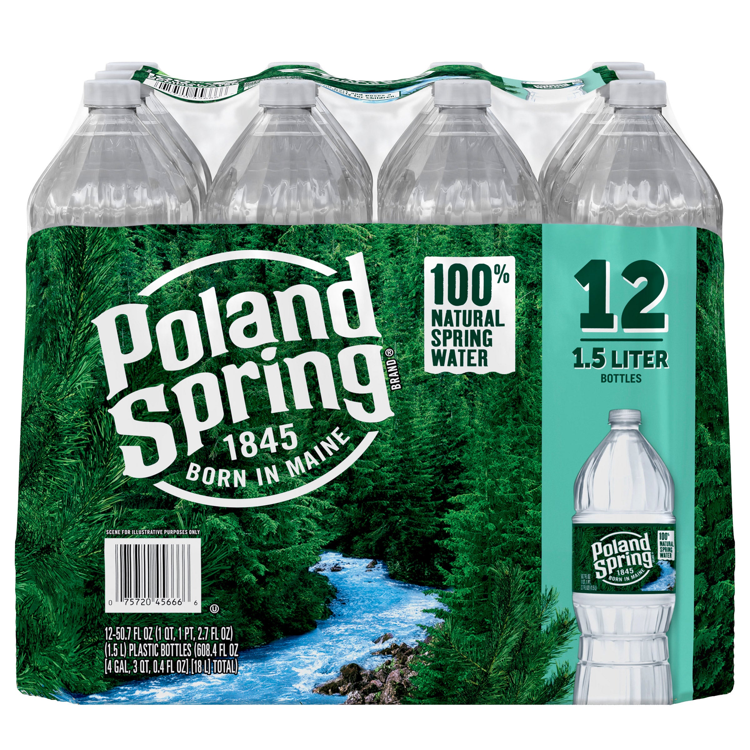 PS WATER *DELIVERED* SPRING WATER 12/1.5 L (19.01QTS)