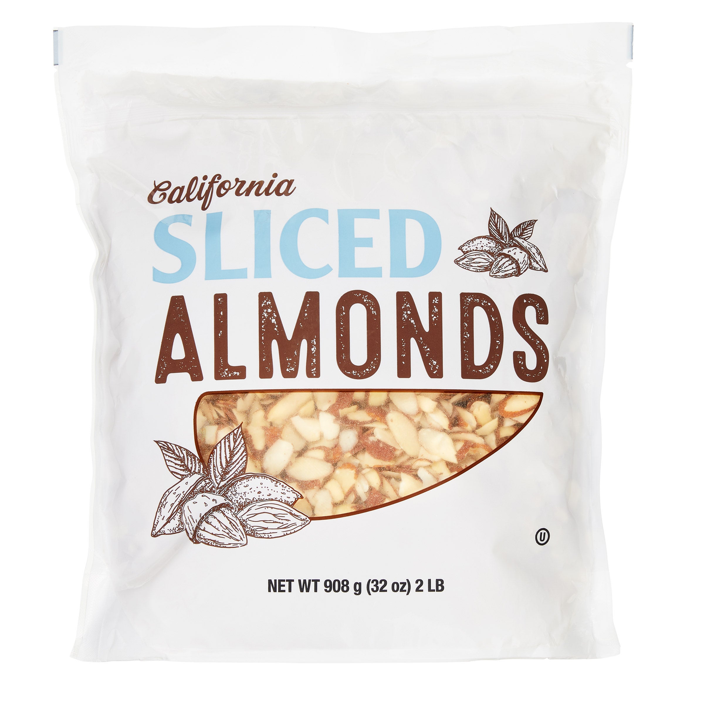 CALIFORNIA SLICED ALMONDS 2 POUNDS - Image 1