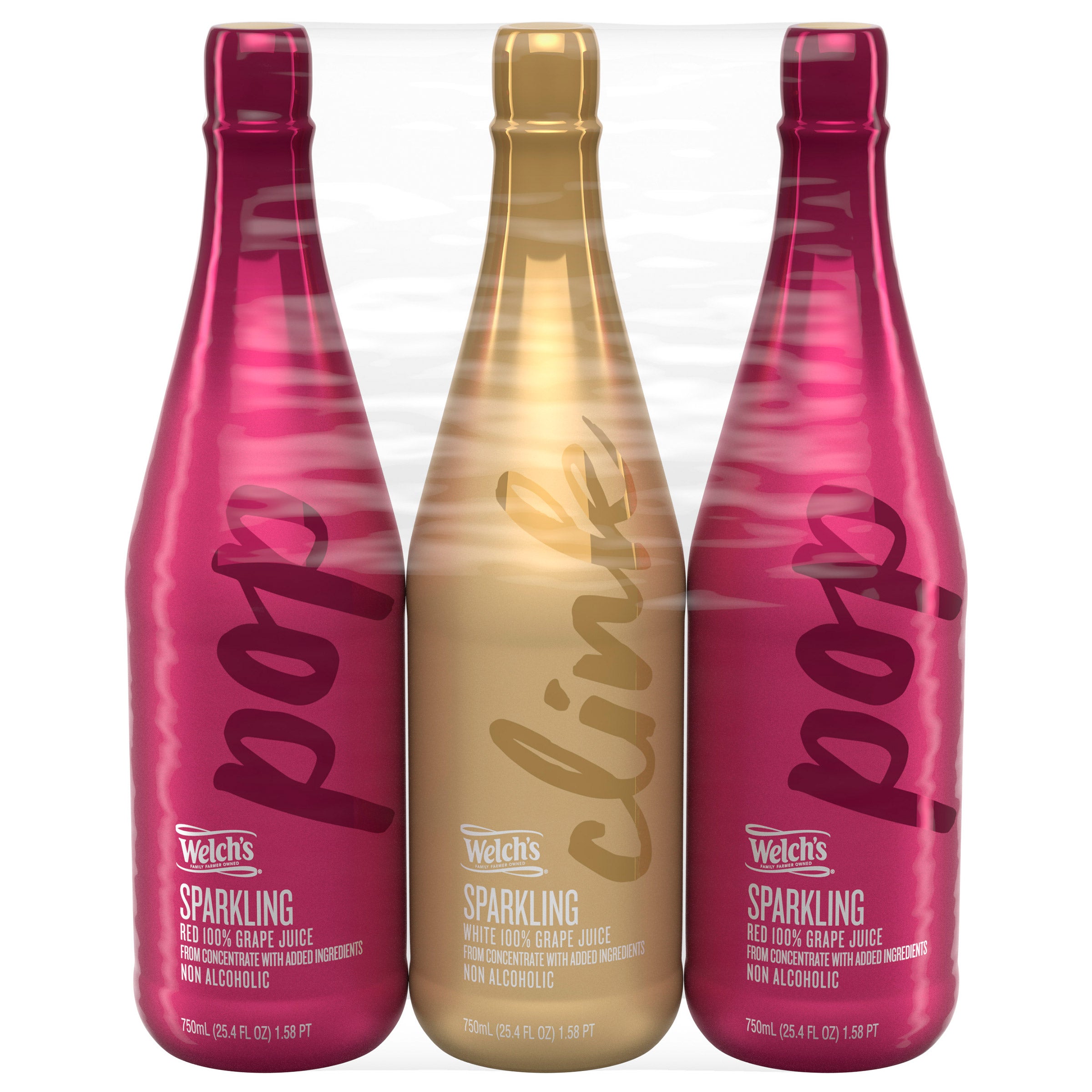 WELCH'S 100% SPARKLING JUICE 3/25.4 OZ
