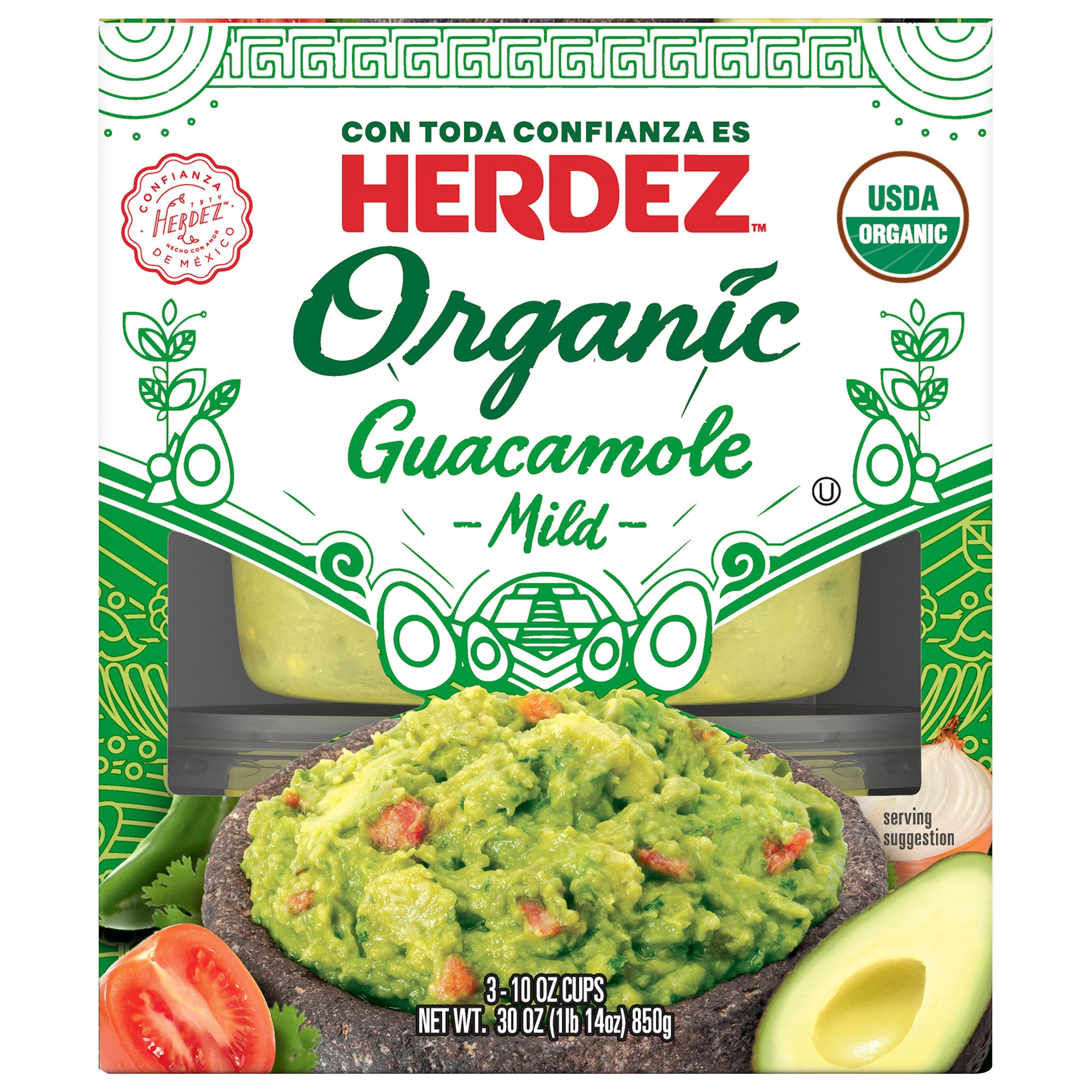 HERDEZ ORGANIC GUACAMOLE 3/10 OZ
