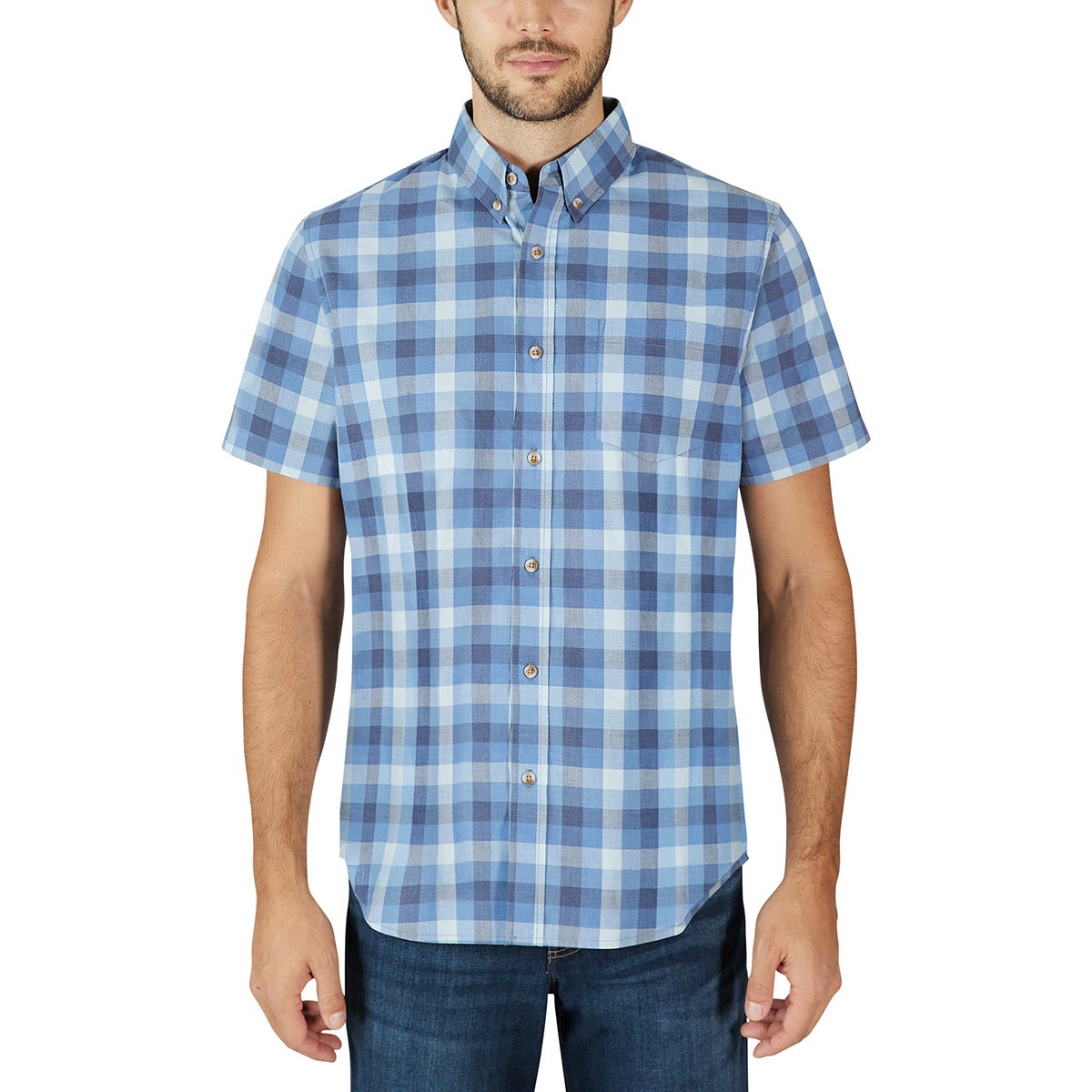 LEE MENS SHORT SLEEVE WOVEN SHIRT - Image 1