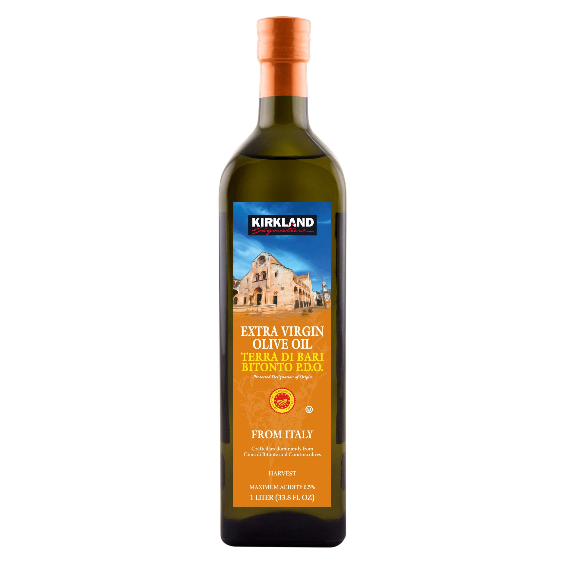 KIRKLAND SIGNATURE EXTRA VIRGIN OLIVE OIL 1 LITER - Image 1