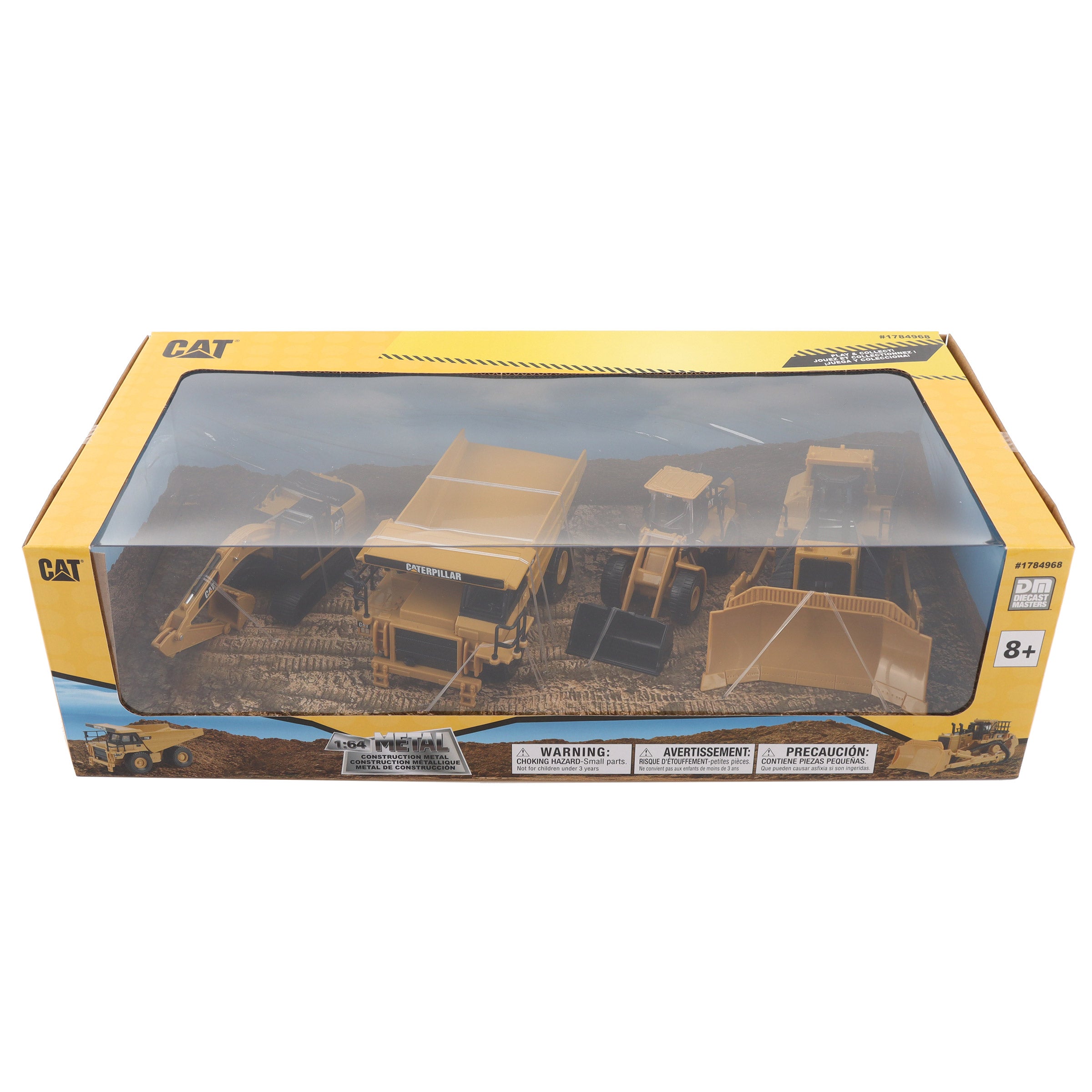 1:64 CAT DIECAST 4 PACK ASSORTMENT