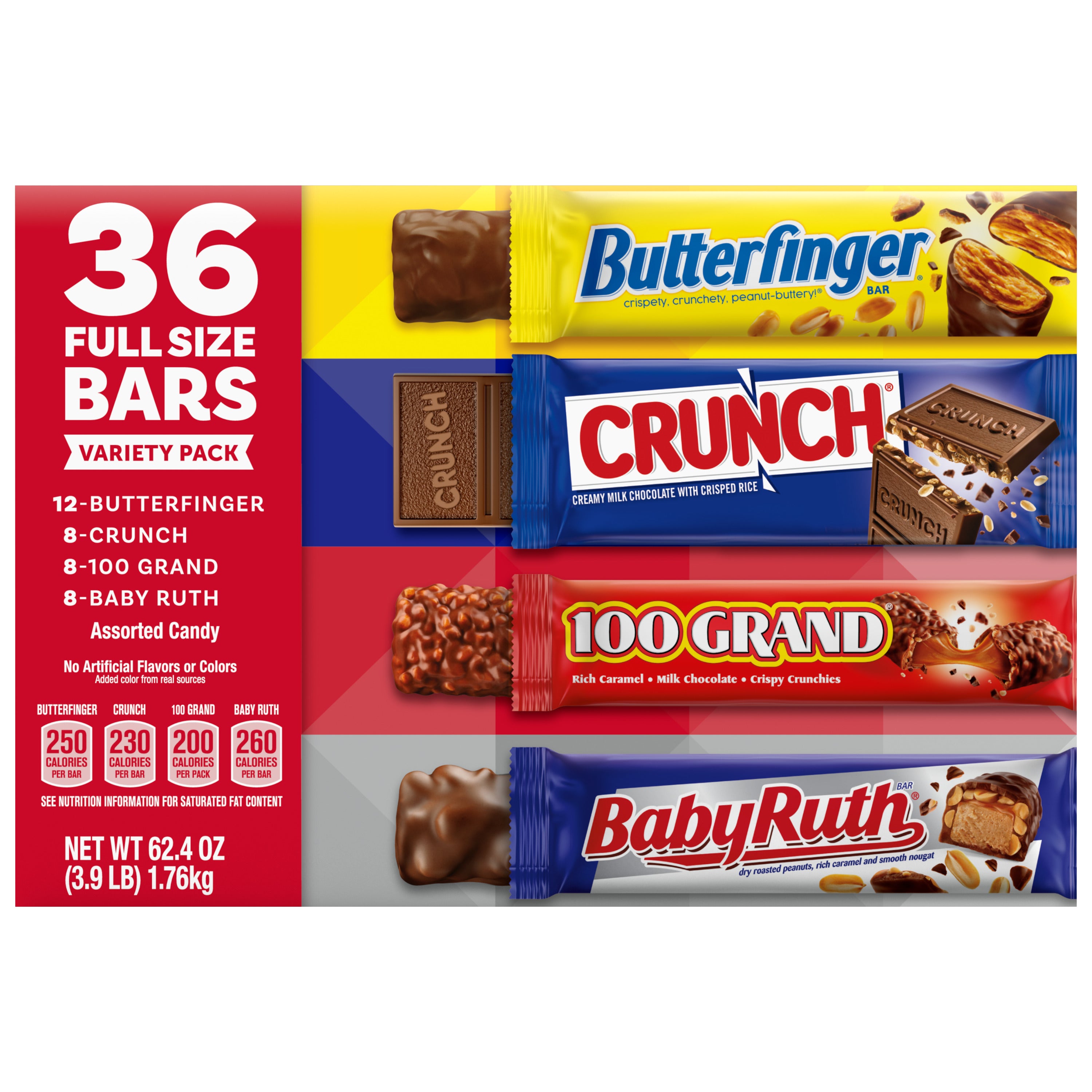 FULL SIZED CANDY BARS VARIETY PACK 36 CT - Image 1