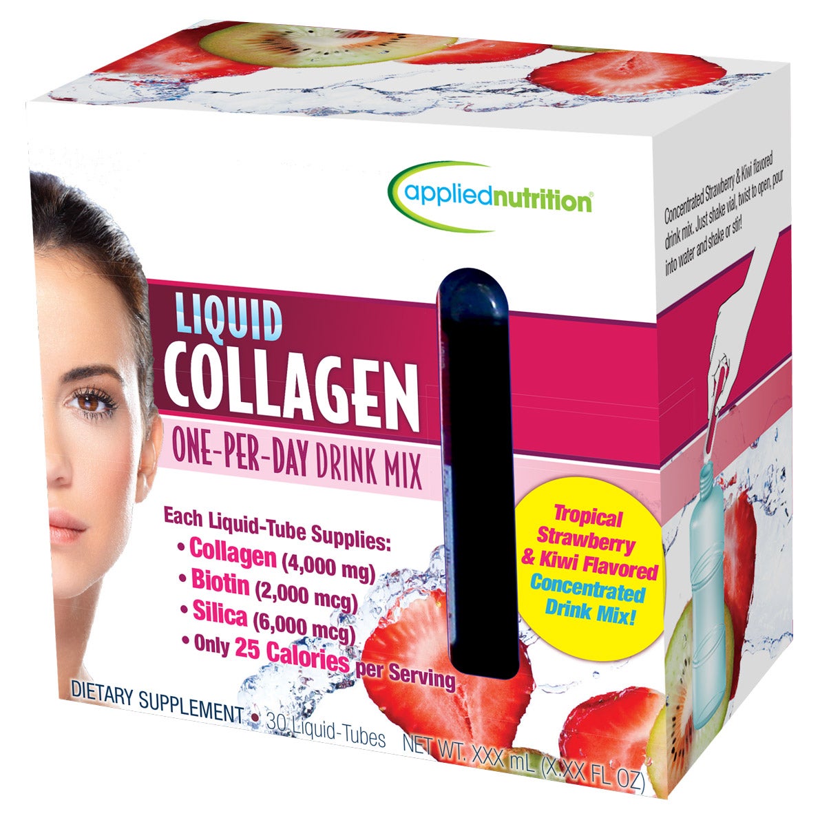 APPLIED NUTRITION LIQUID COLLAGEN 4000MG 30 LIQUID-TUBES - Image 1