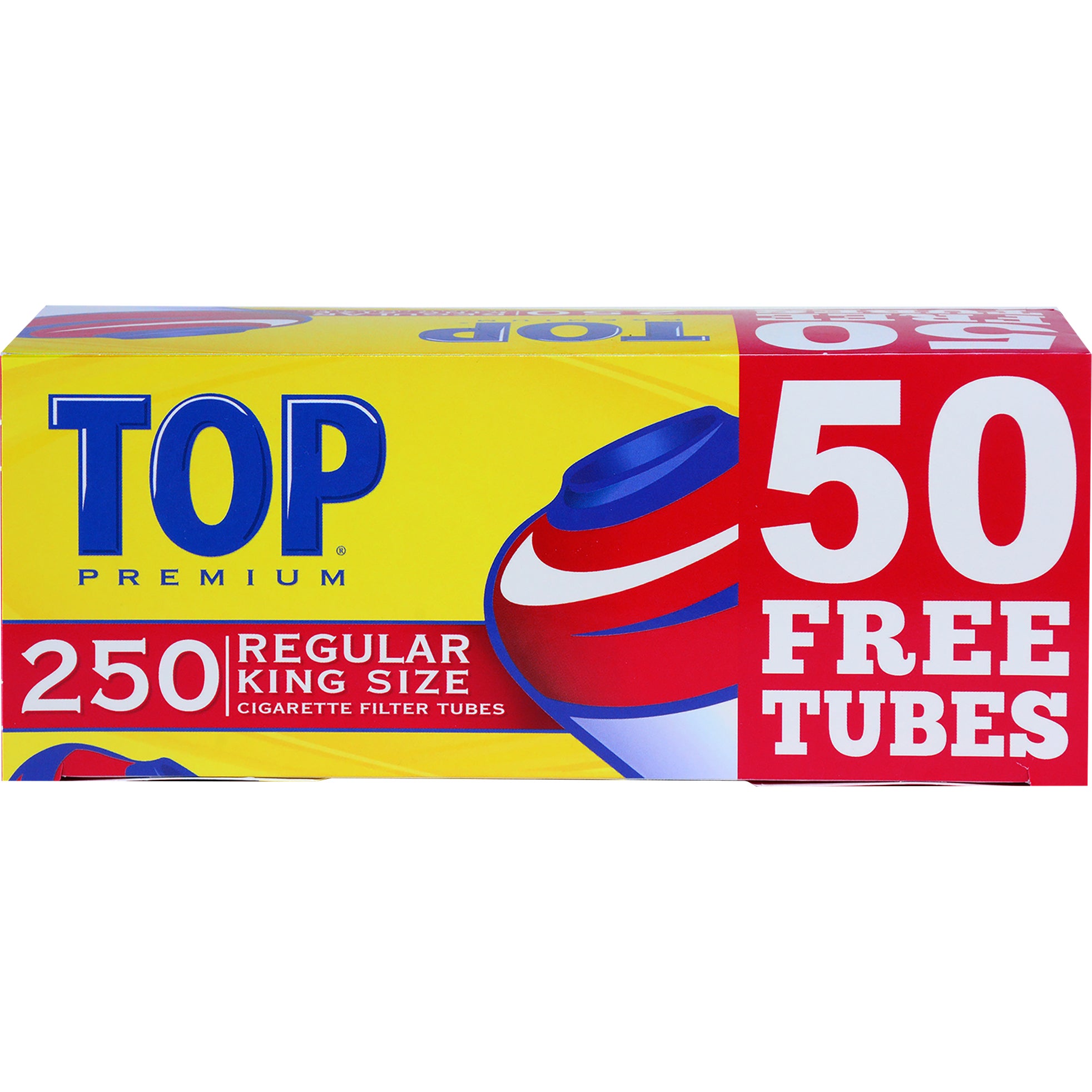 TOP FILTER CIGARETTE TUBES 4 BOXES, 250 CT EACH