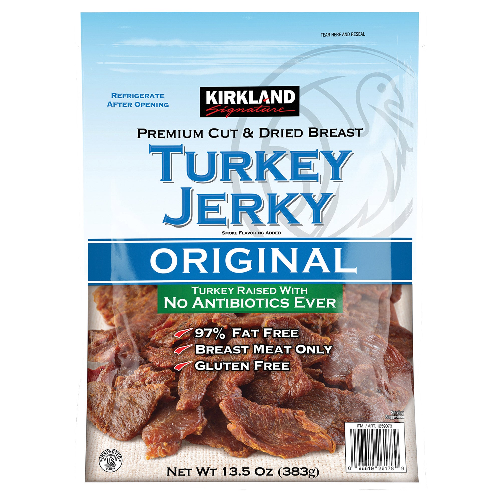 KIRKLAND SIGNATURE TURKEY JERKY 13.5 OUNCES - Image 1
