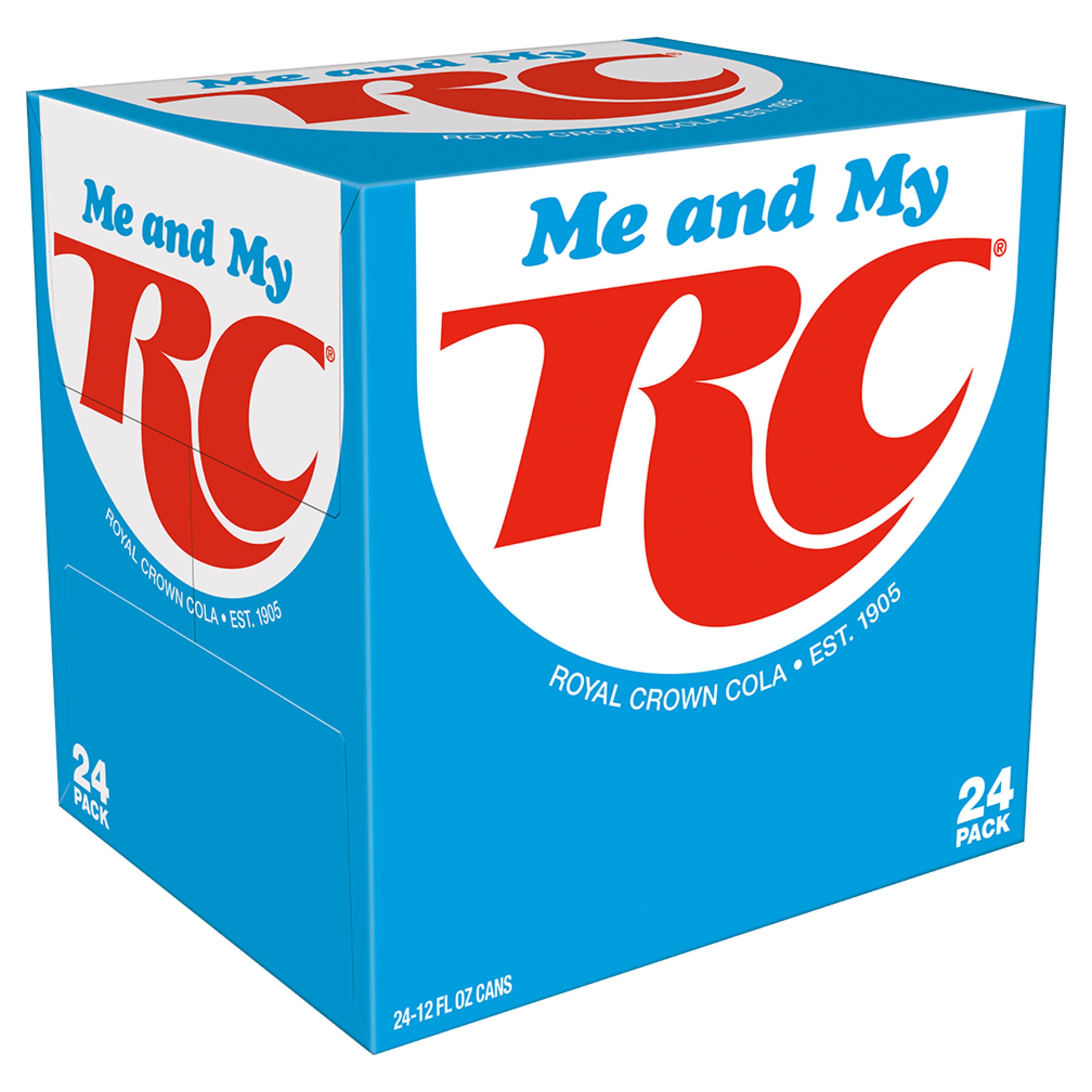 ROYAL CROWN COLA RC COLA 24/12 OUNCE CANS