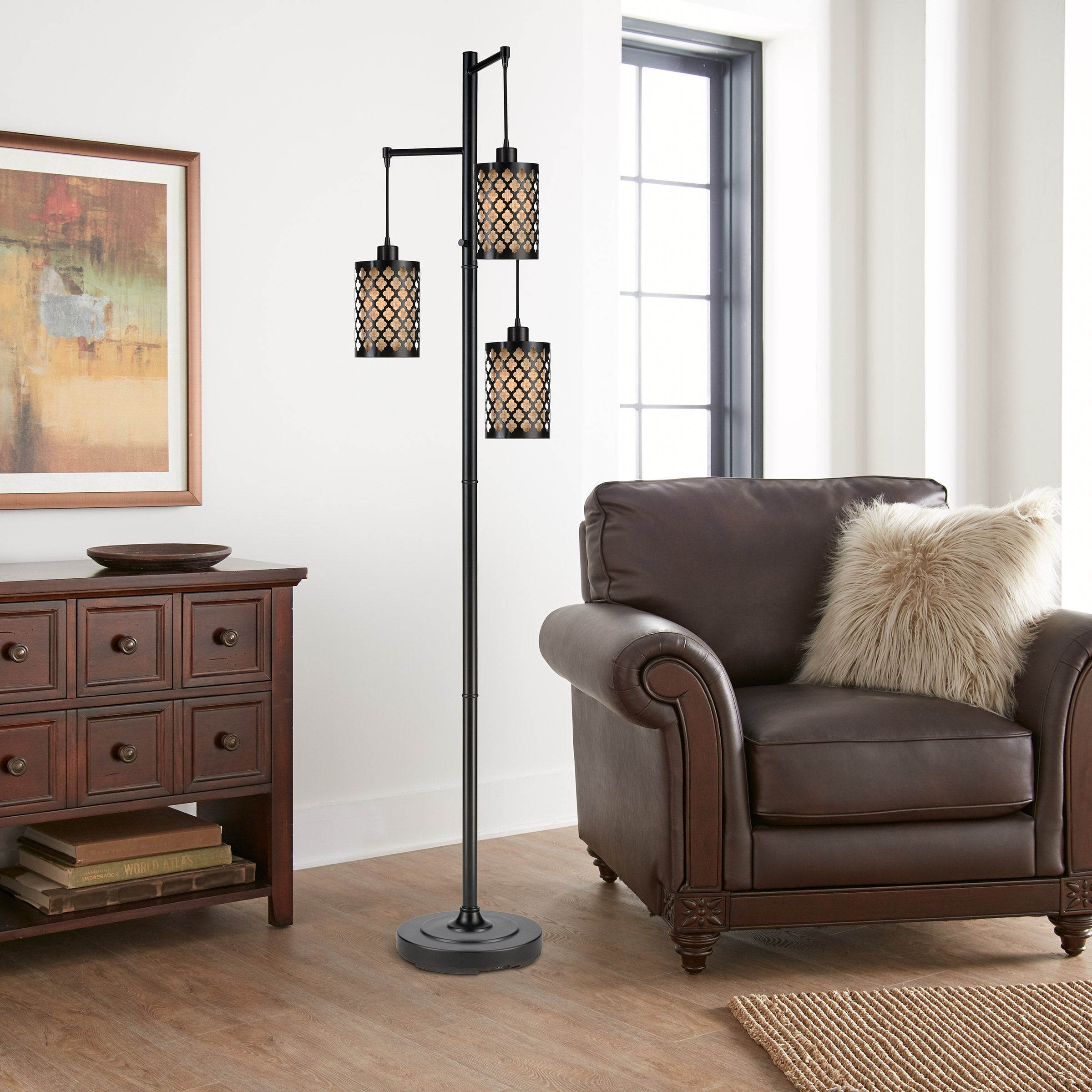 BRIDGEPORT DESIGNS ARTEMIS 3 ARM FLOOR LAMP