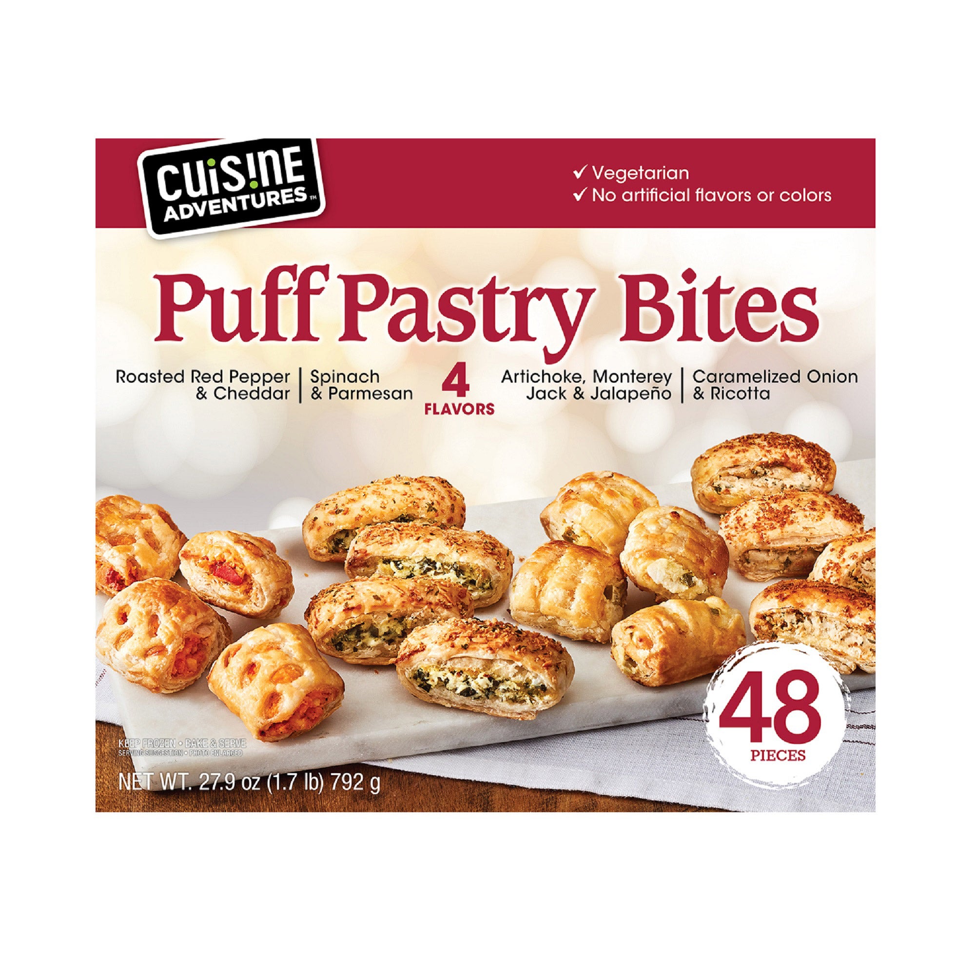 CUISINE ADVENTURES PUFF PASTRY BITES 27.9 OZ