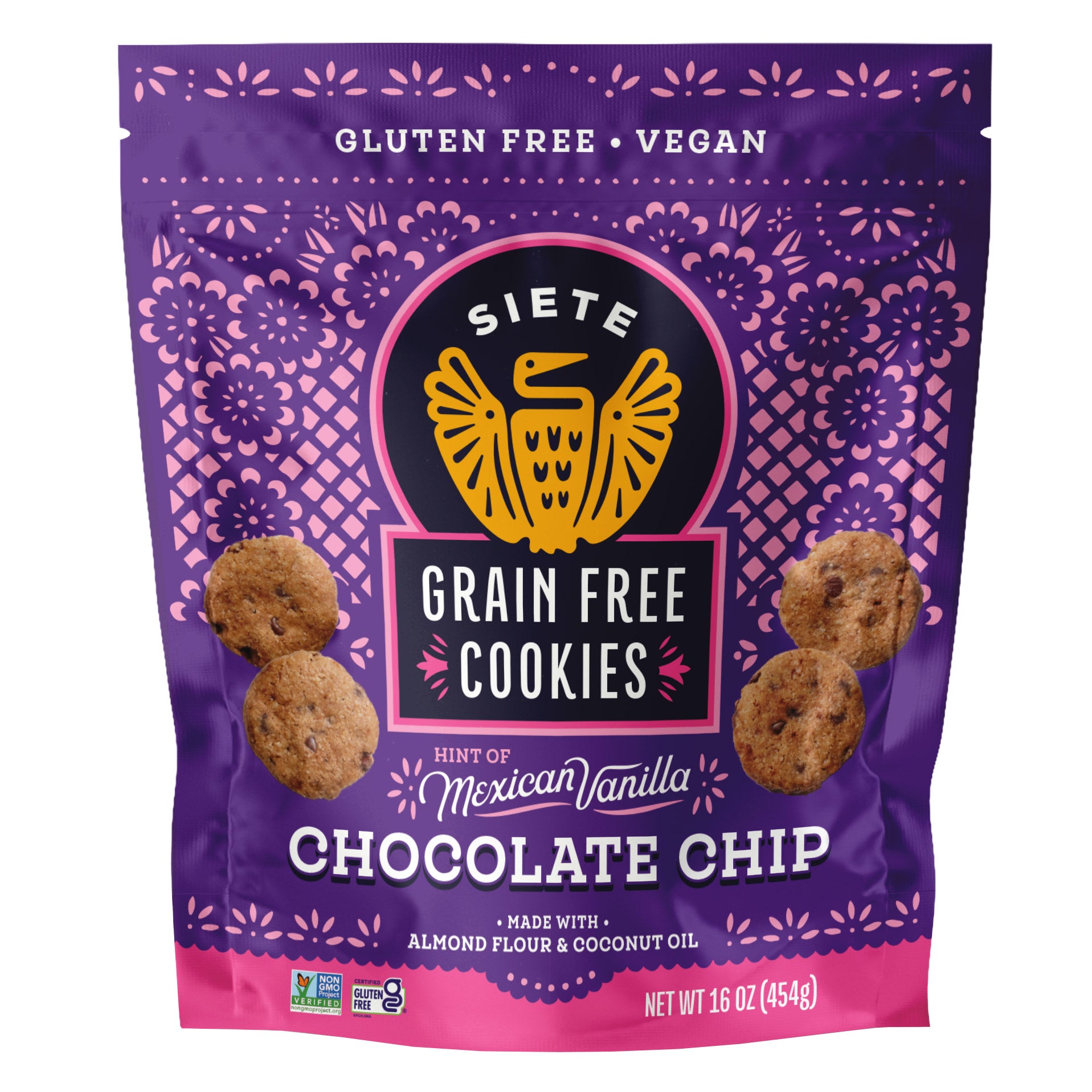 SIETE GRAIN FREE CHOCOLATE CHIP COOKIE 16 OZ