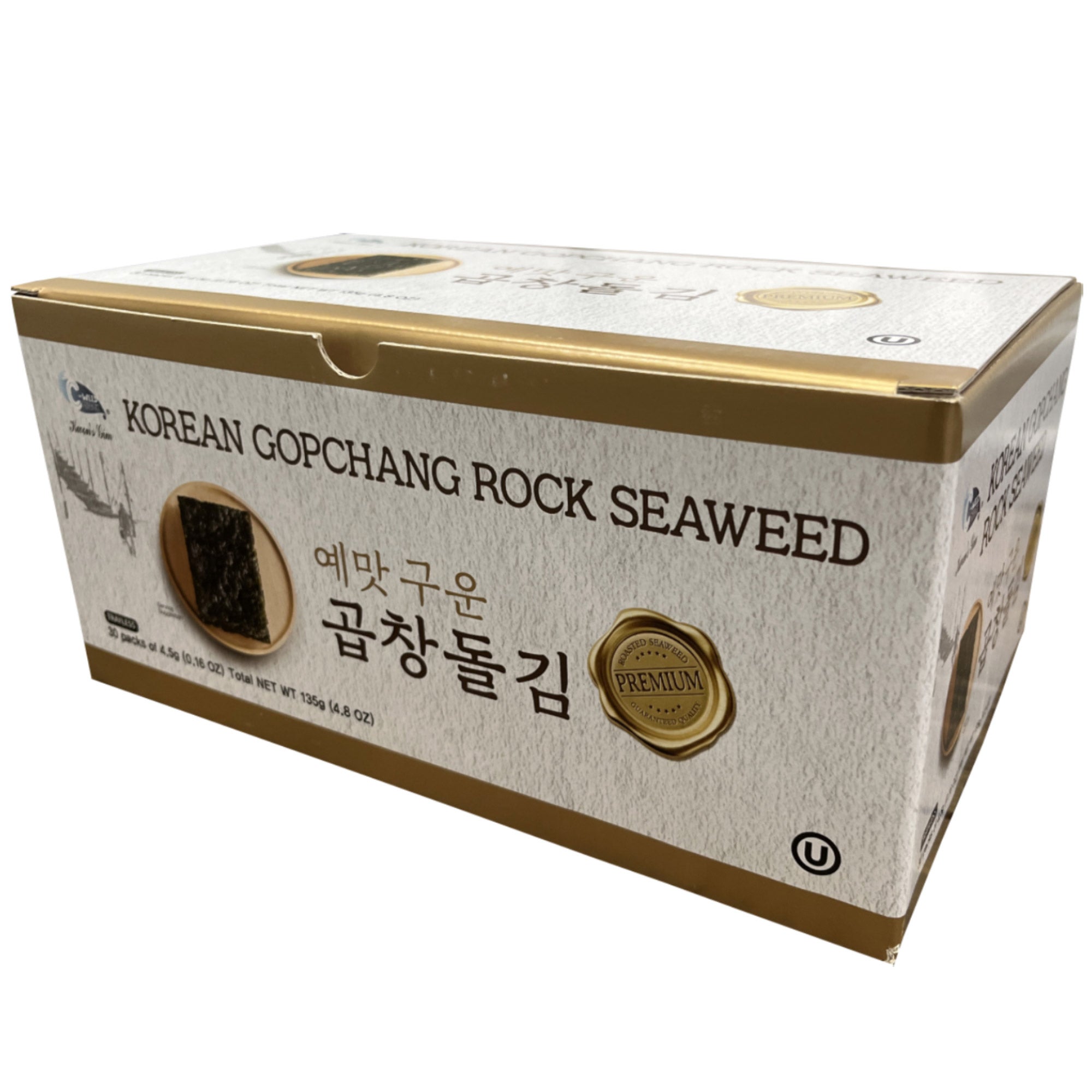 C-WEED SNACK KOREAN GOPCHANG ROCK SEAWEED 30/0.16 OZ - Image 1