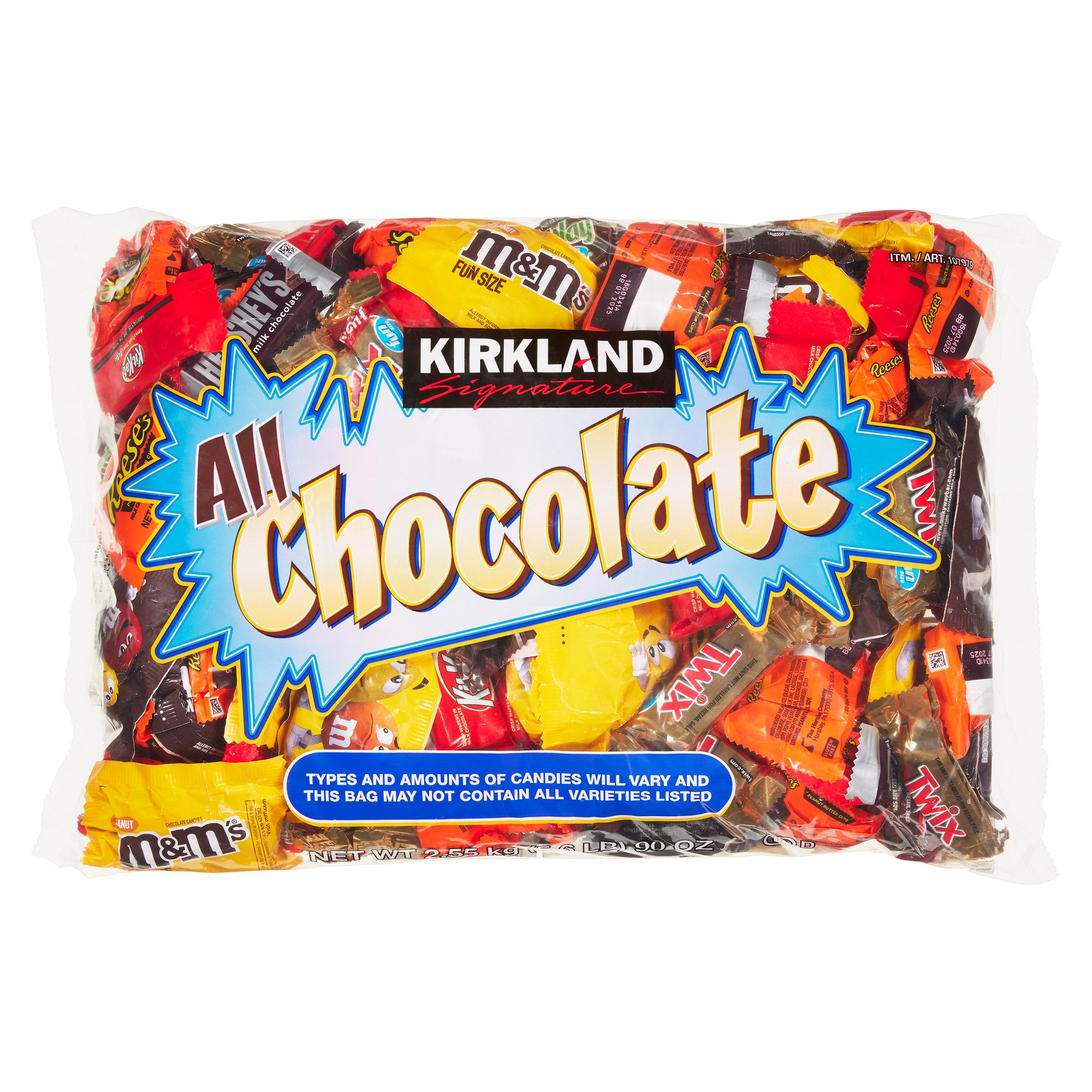 KIRKLAND SIGNATURE ALL CHOCOLATE VARIETY 90 OUNCE BAG - Image 1