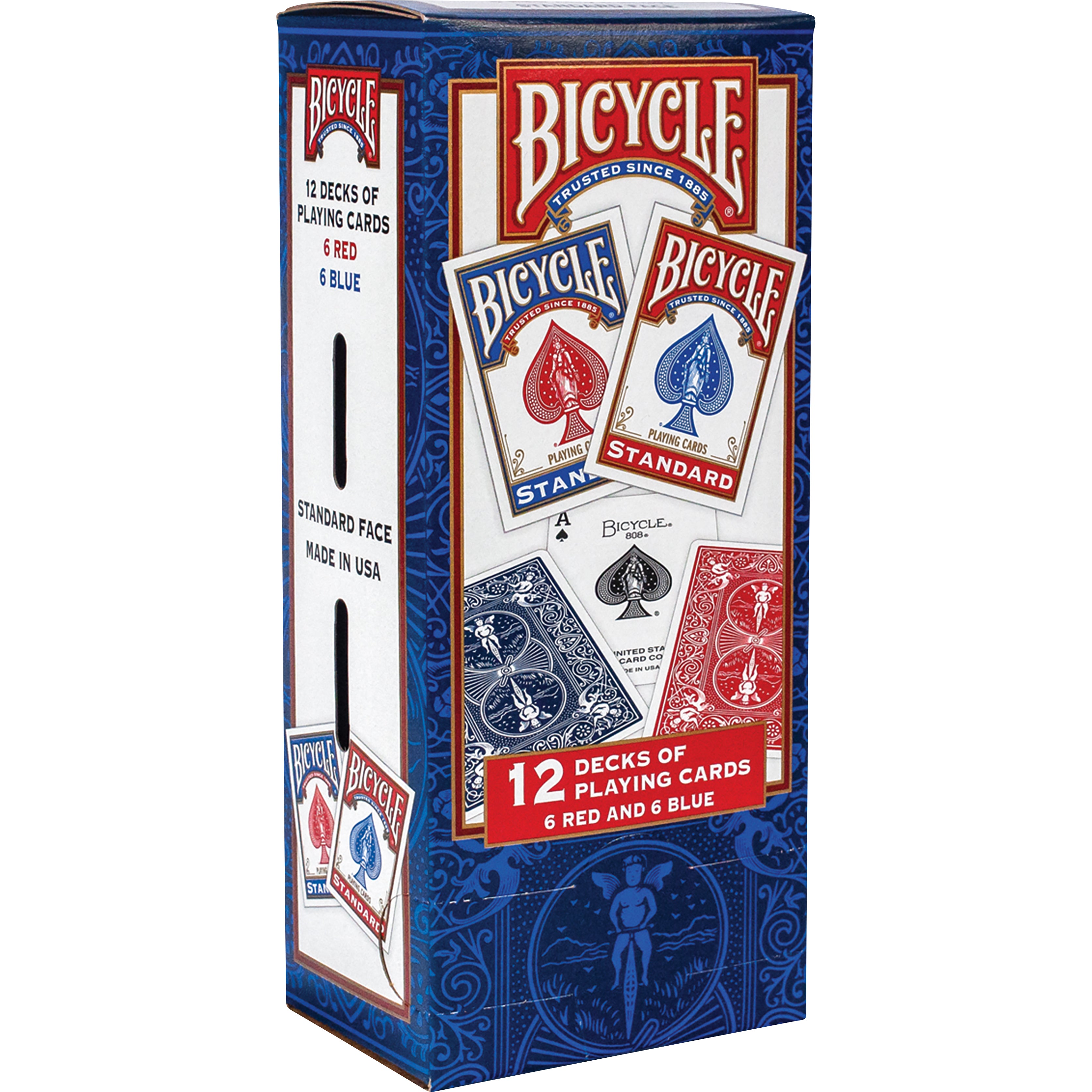 BICYCLE STANDARD PLAYING CARDS 12 DECK PACK - Image 1