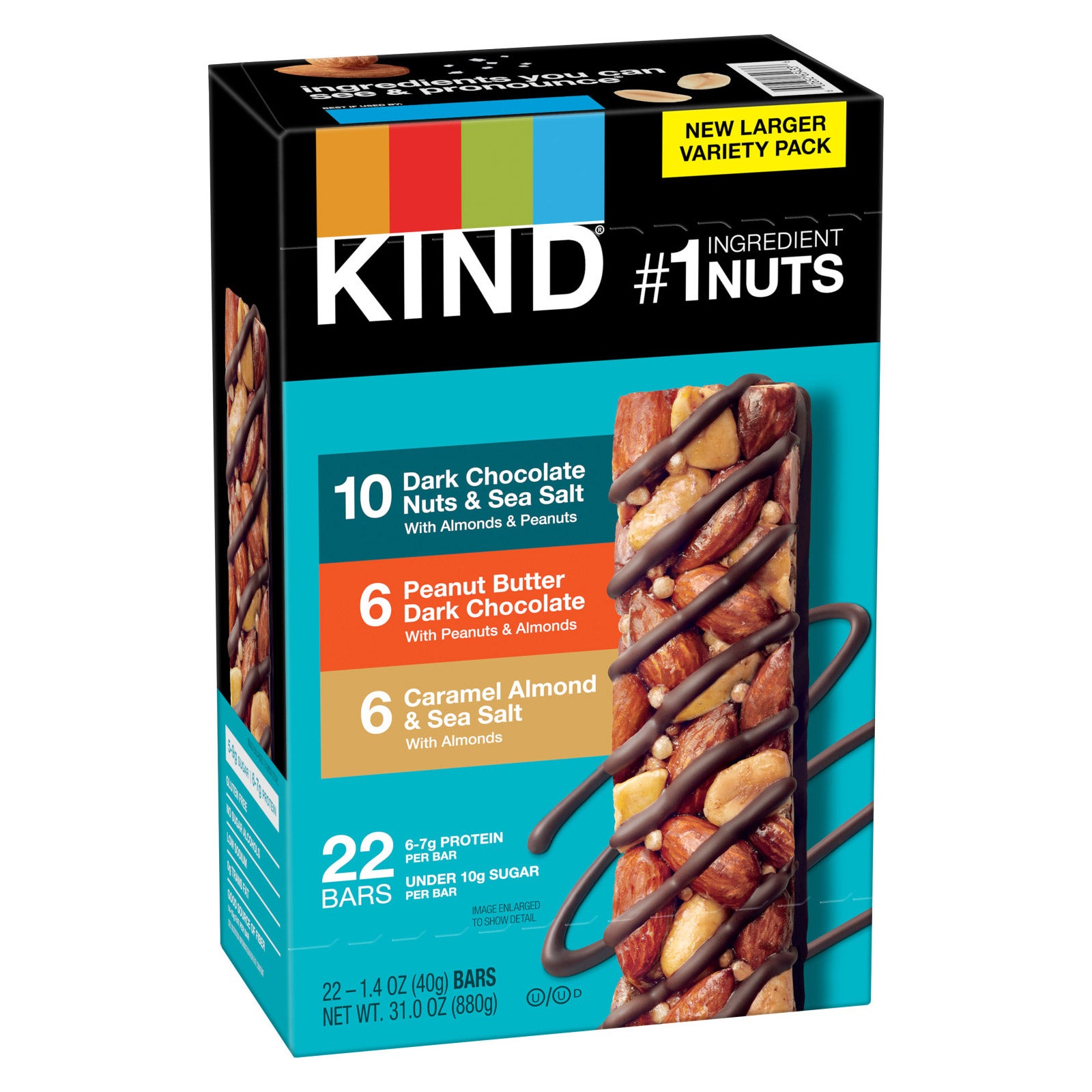 KIND VARIETY PACK 22 BARS 1.4 OUNCES EA - Image 1