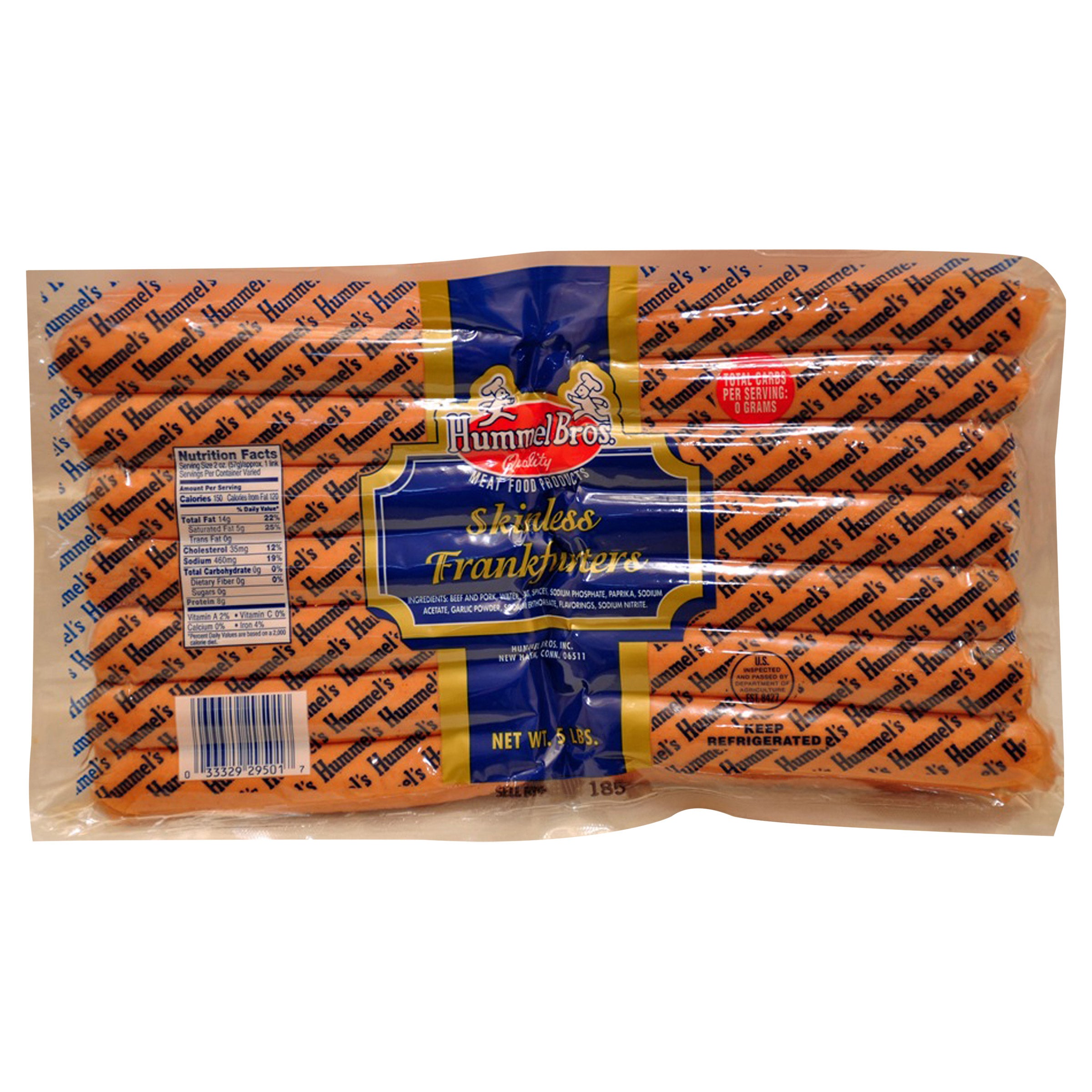 HUMMEL SKINLESS FRANKS (5 LBS)