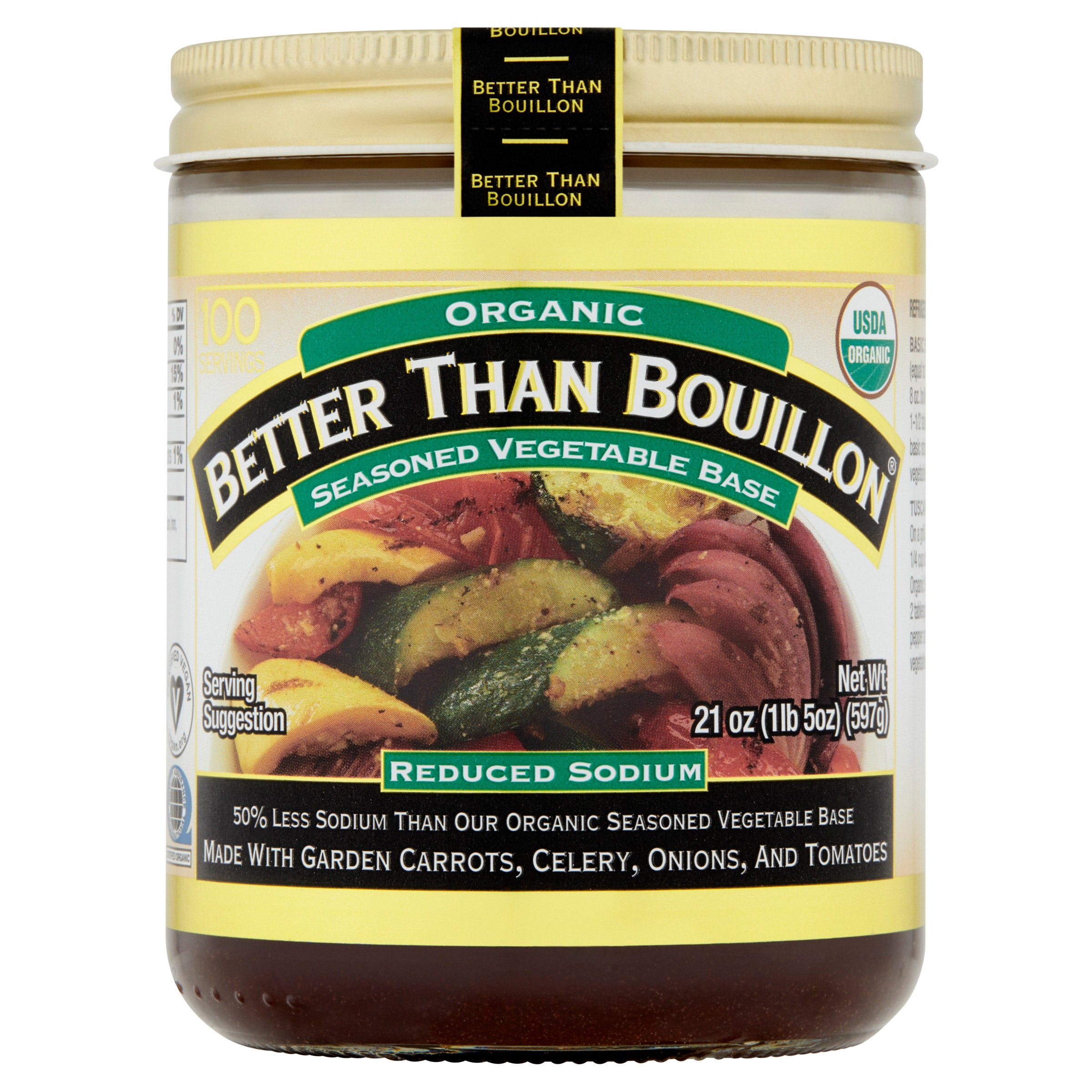 BETTER THAN BOUILLON ORGANIC VEGETABLE BASE 21 OUNCE JAR