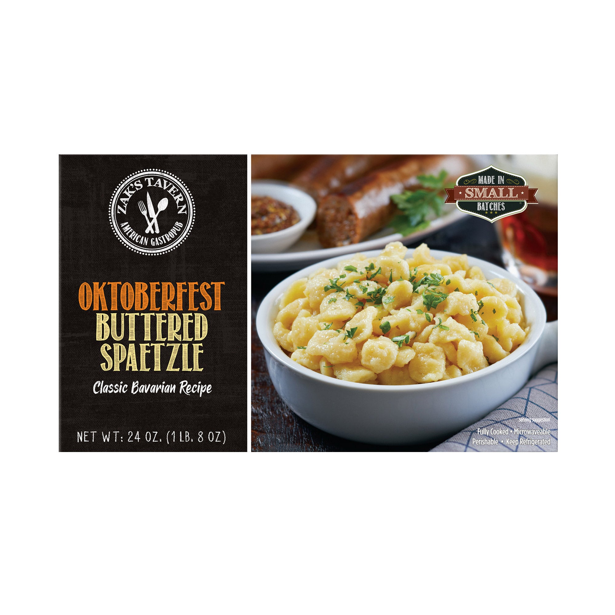 ZAK'S TAVERN BUTTERED SPAETZLE 24 OUNCE PACKAGE - Image 1