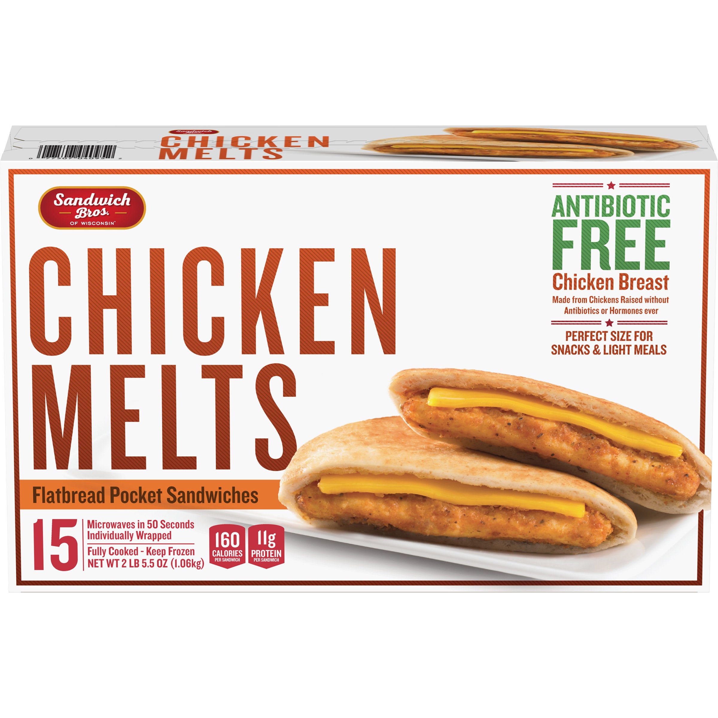 SANDWICH BROS CHICKEN MELT 15 COUNT BOX - Image 1