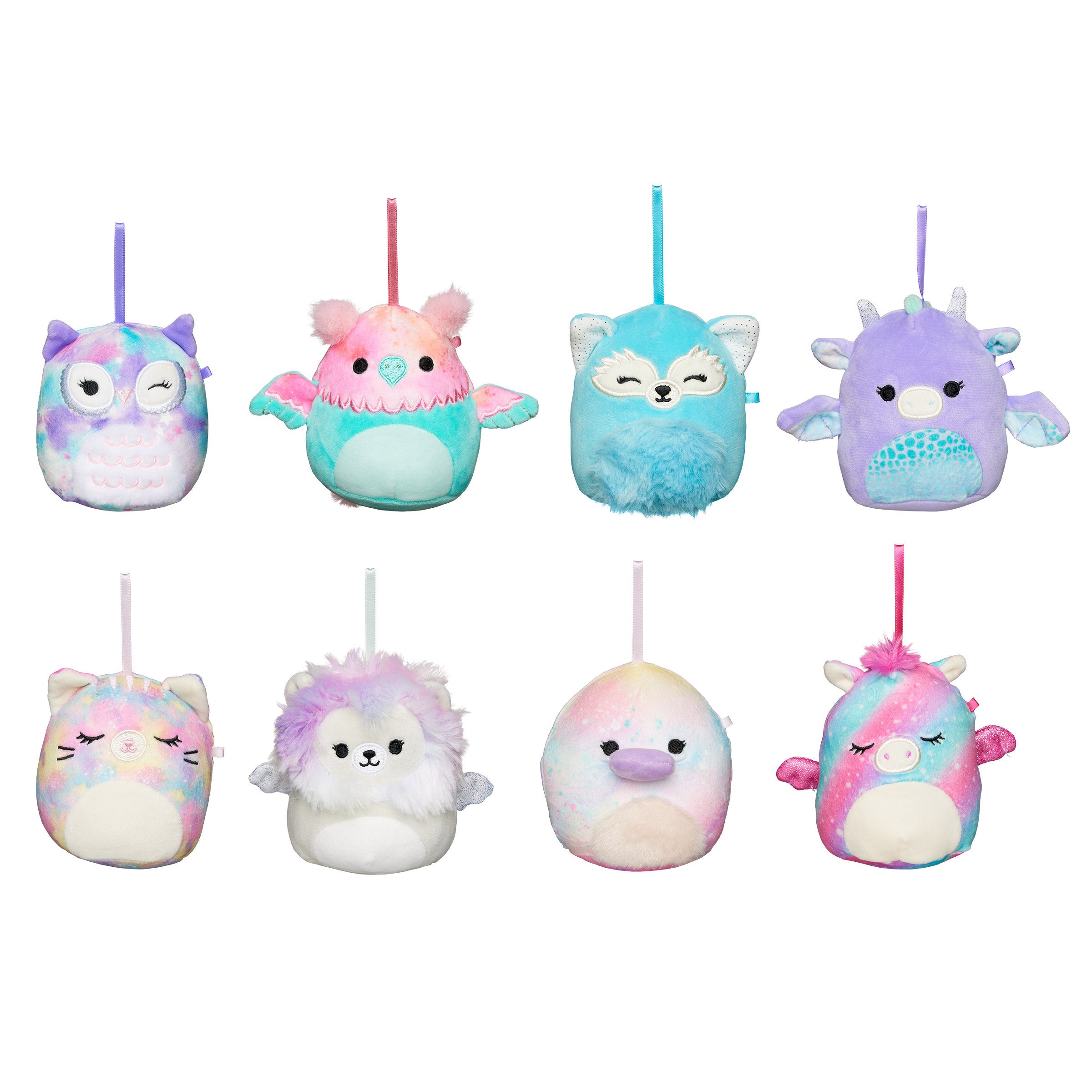 SQUISHMALLOWS 4¨ MINI ORNAMENTS 8-PACK ASSORTMENT