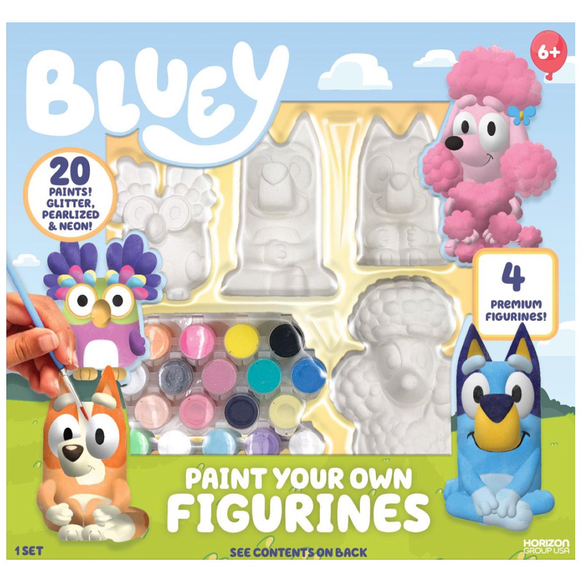 PAINT YOUR OWN BLUEY & HELLO KITTY FIGURINES ASSORTMENT - Image 1