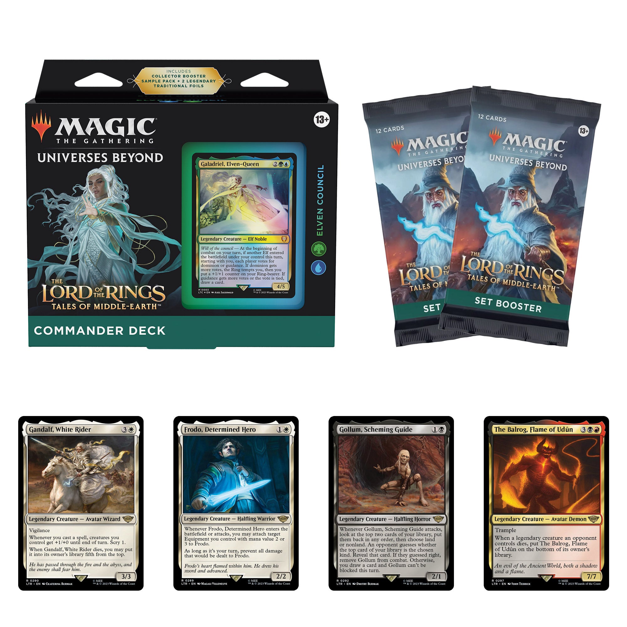 MAGIC THE GATHERING LORD OF THE RINGS COMMANDER BUNDLE - Image 1