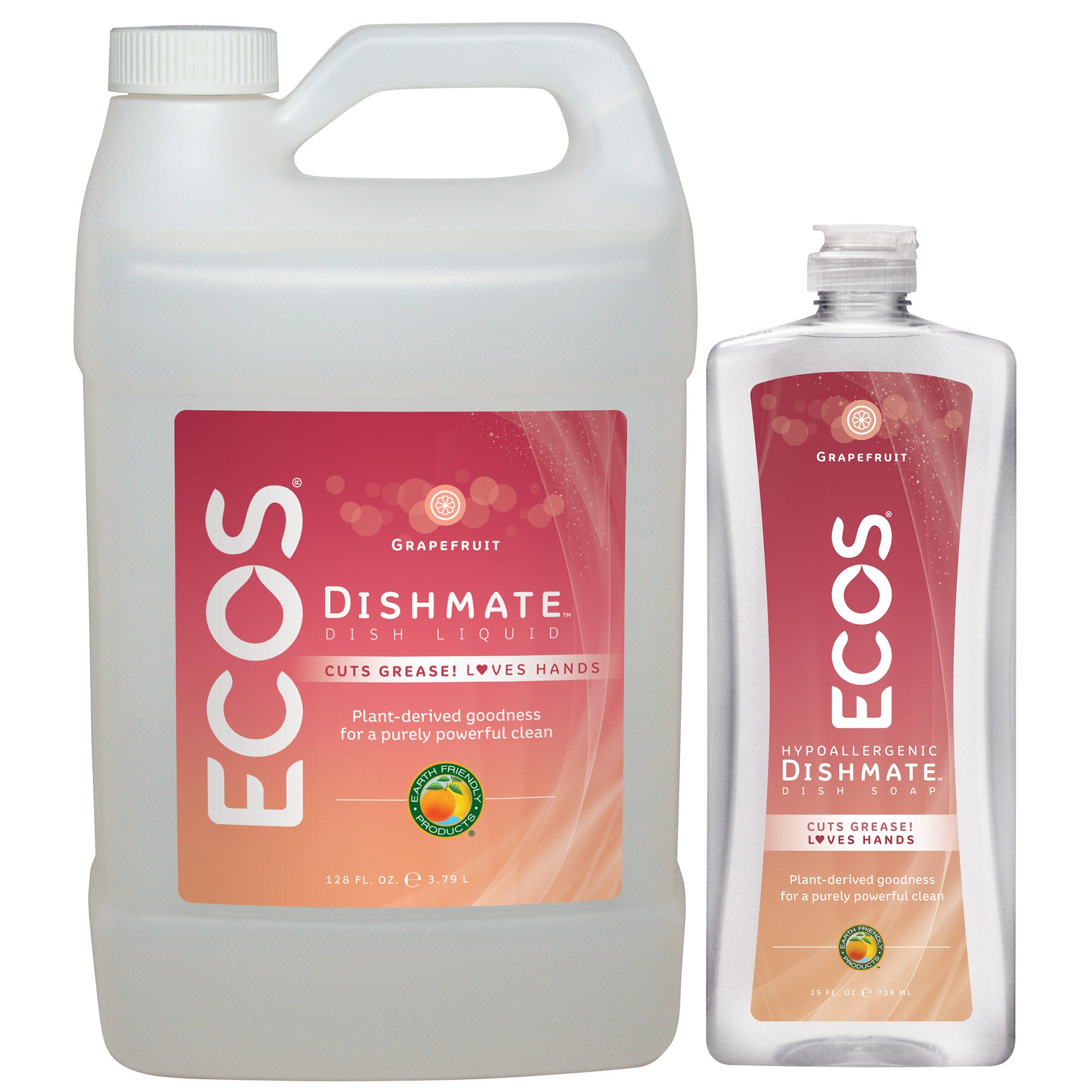 ECOS LIQUID DISH SOAP 25OZ+128OZ REFILL